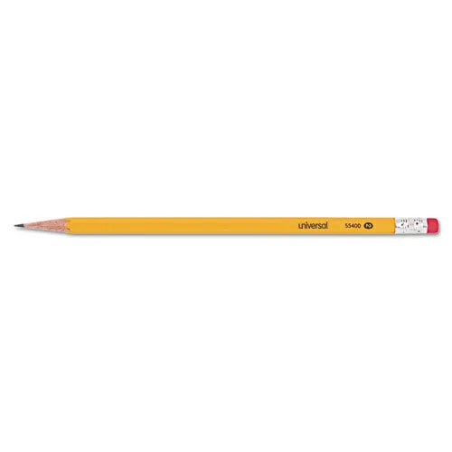 #2 Woodcase Pencil, Hb (#2), Black Lead, Yellow Barrel, Dozen