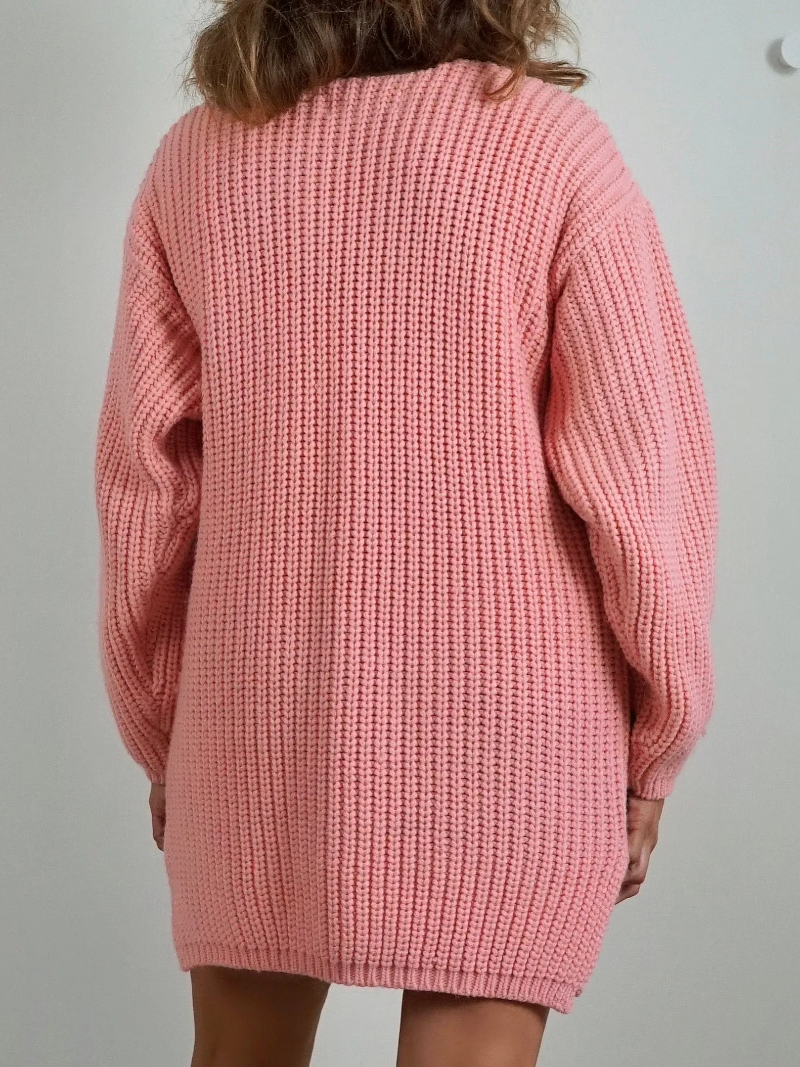 80's Pink Tunic Sweater