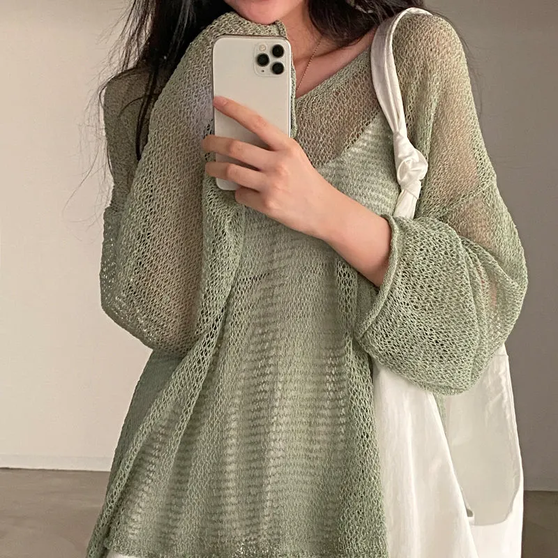 Adalia Crochet Layer-Up Pullover Top