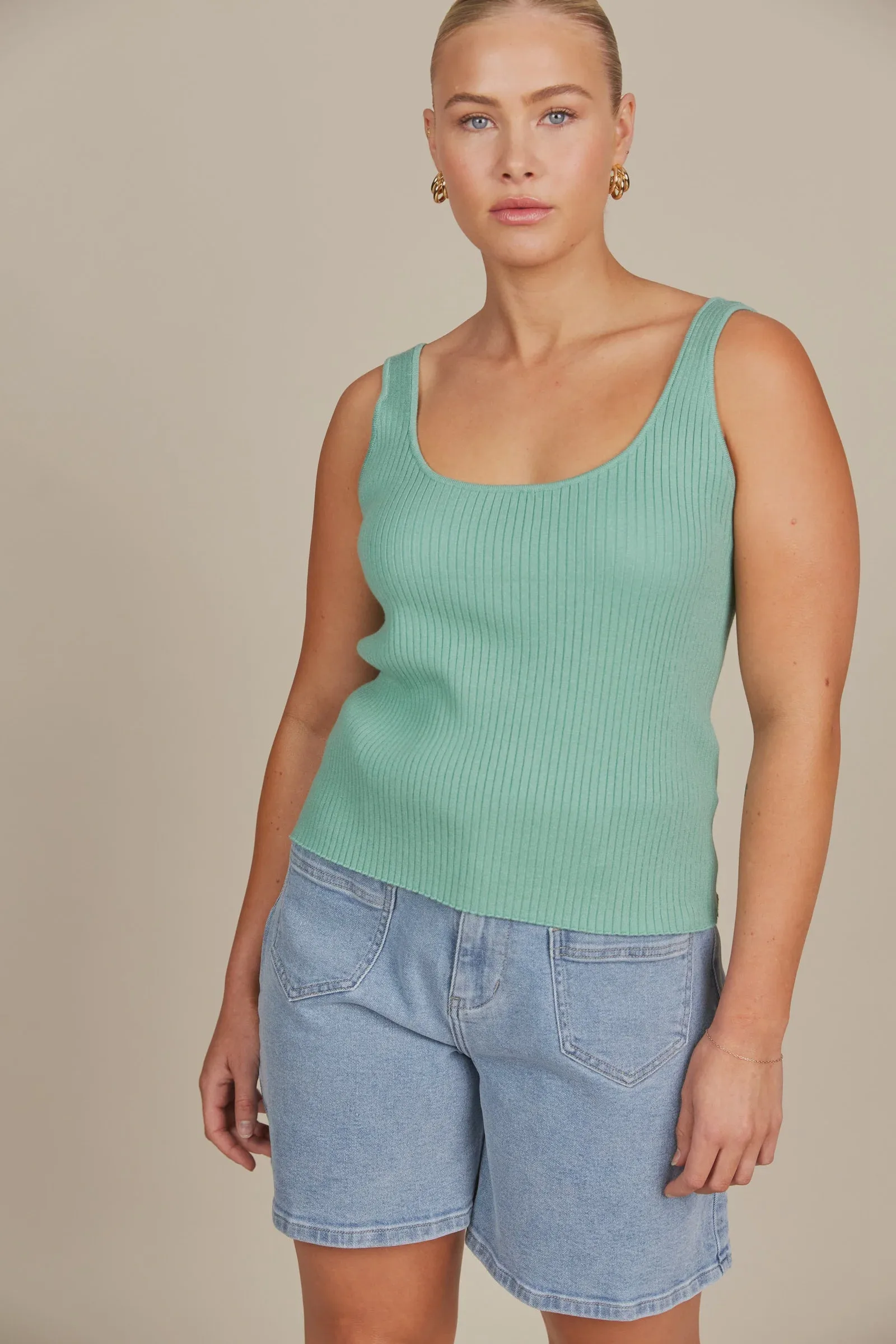 Adele Tank Seafoam