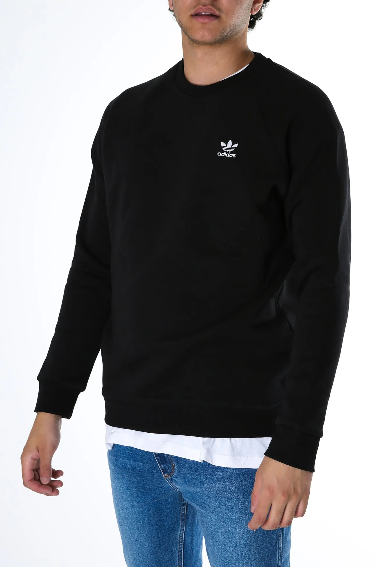 Adicolor Essentials Trefoil Crewneck Sweatshirt Black