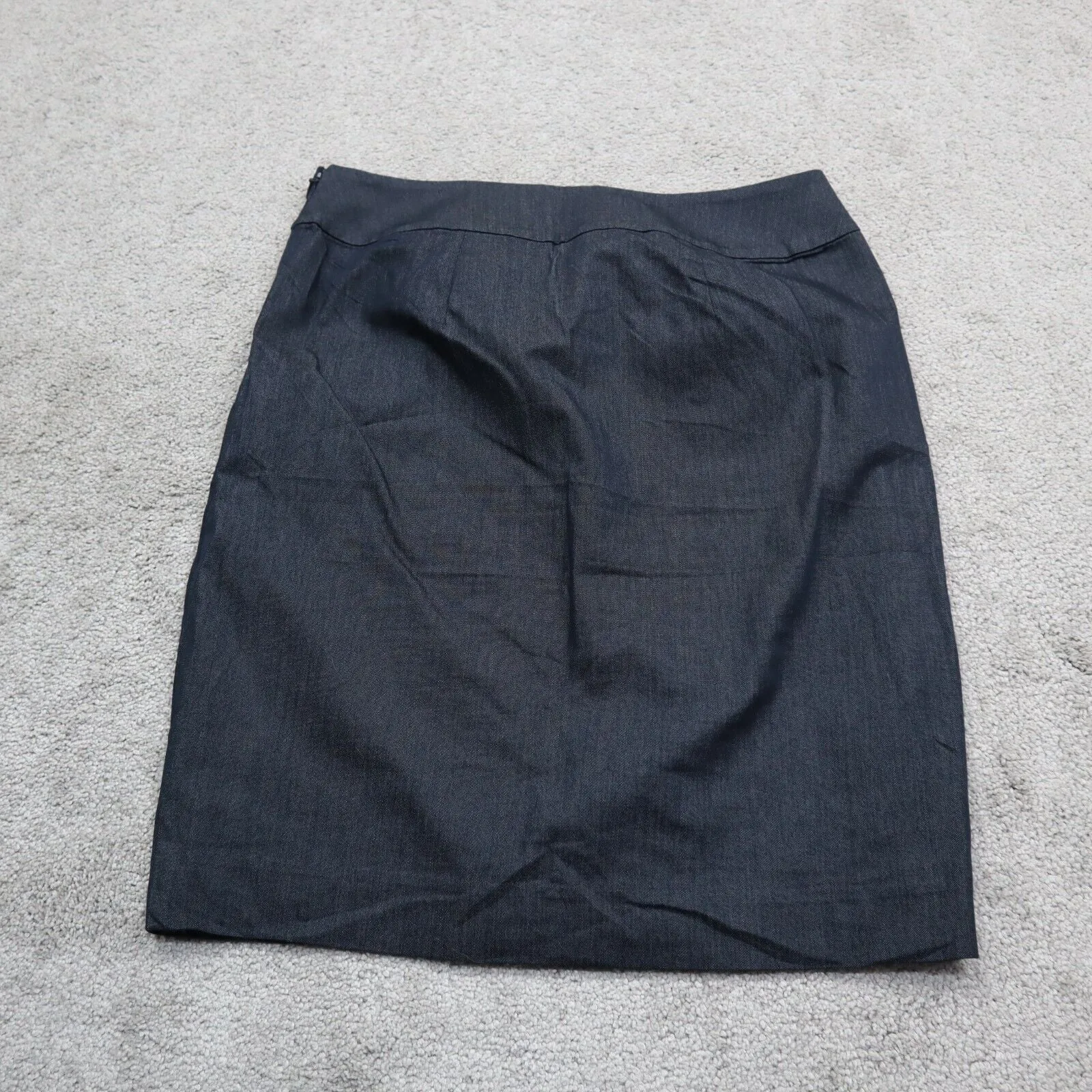 Ann Taylor Factory Womens Pencil & Straight Wrap Skirt Side Zip Dark Gray Sz 00P