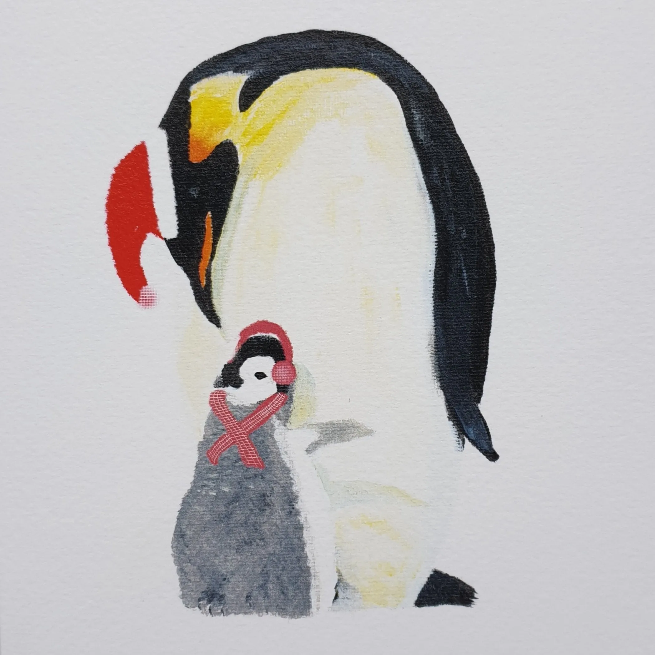 Baby Penguin Christmas Greetings Card