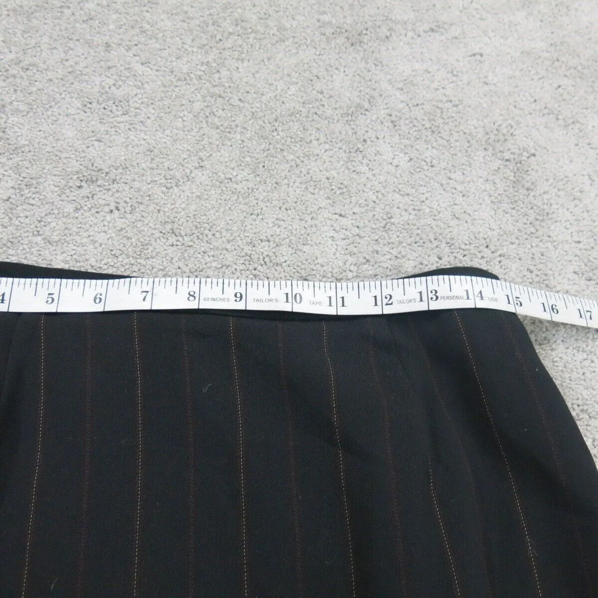 Banana Republic Womens Striped Straight & Pencil Skirt Back Zip Black  Size 10P