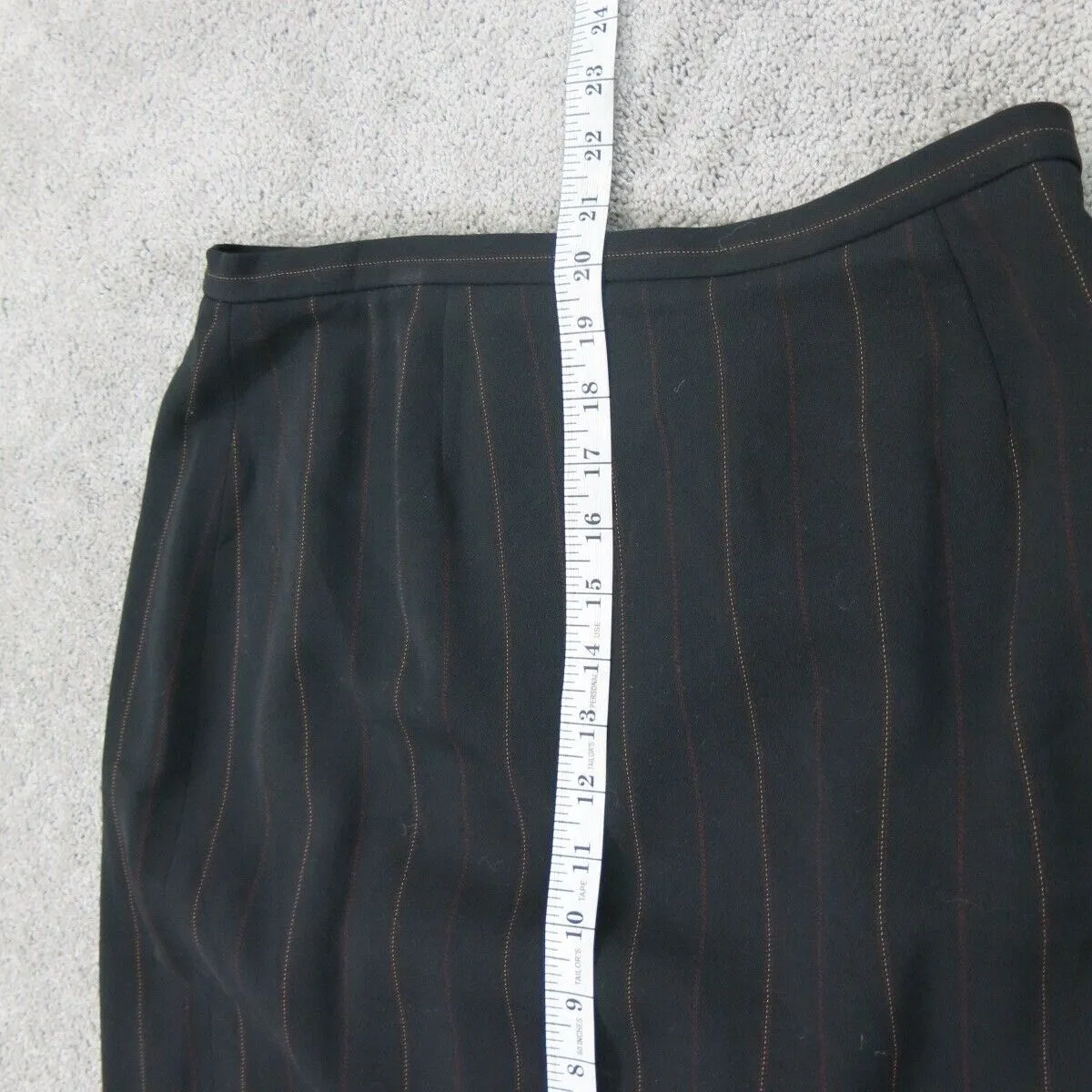 Banana Republic Womens Striped Straight & Pencil Skirt Back Zip Black  Size 10P