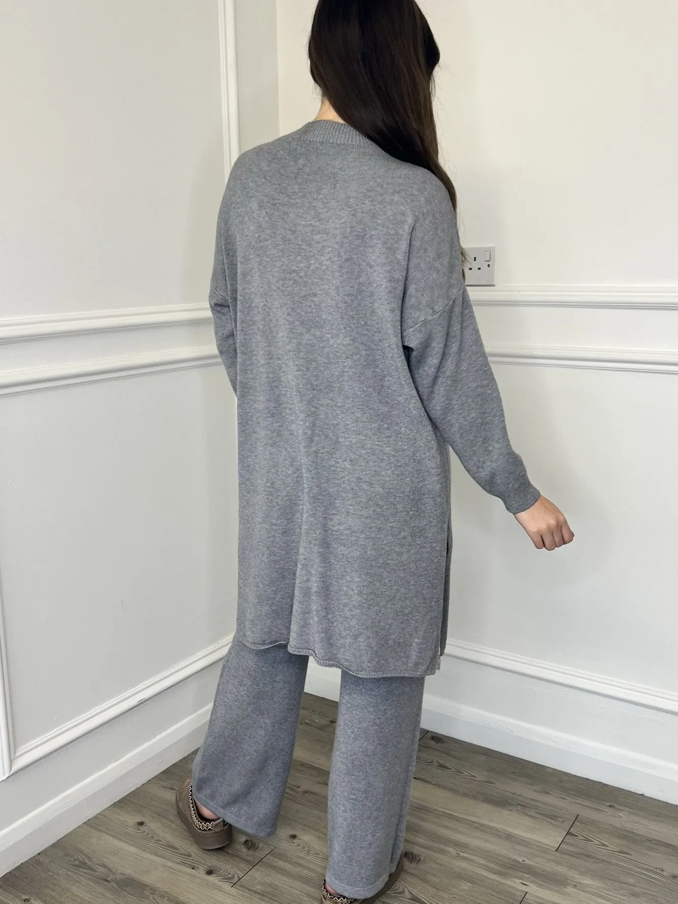 Bella Knitted Co-Ord - Grey