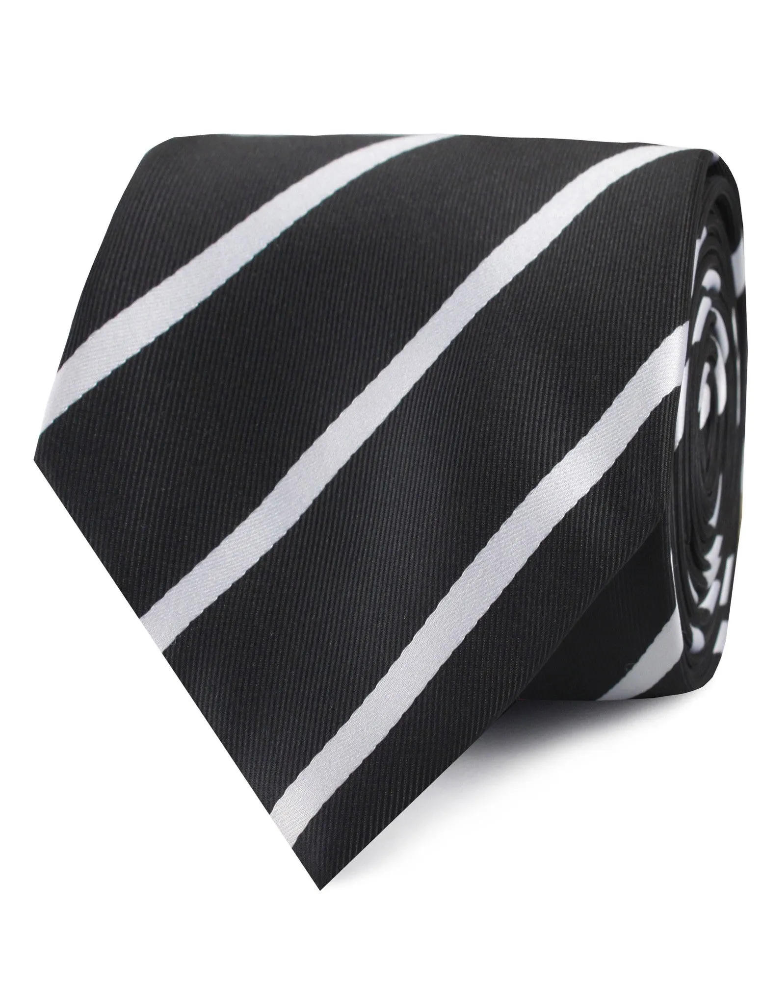 Black Pencil Stripe Tie