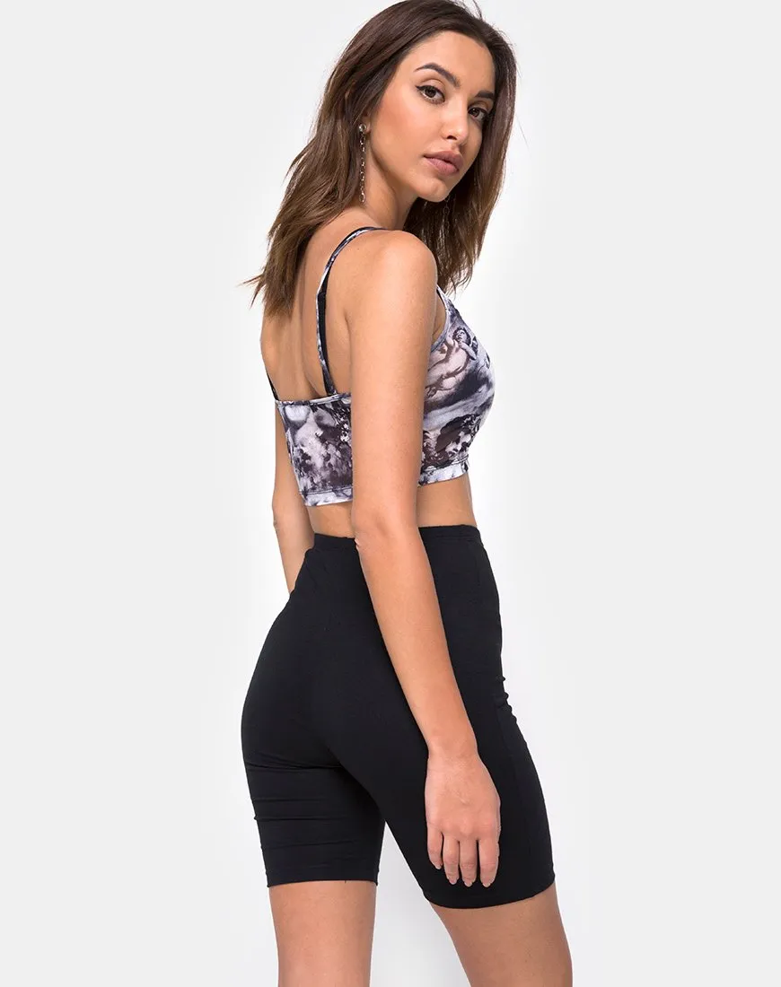 Bliss Crop Top in Cherub Mesh