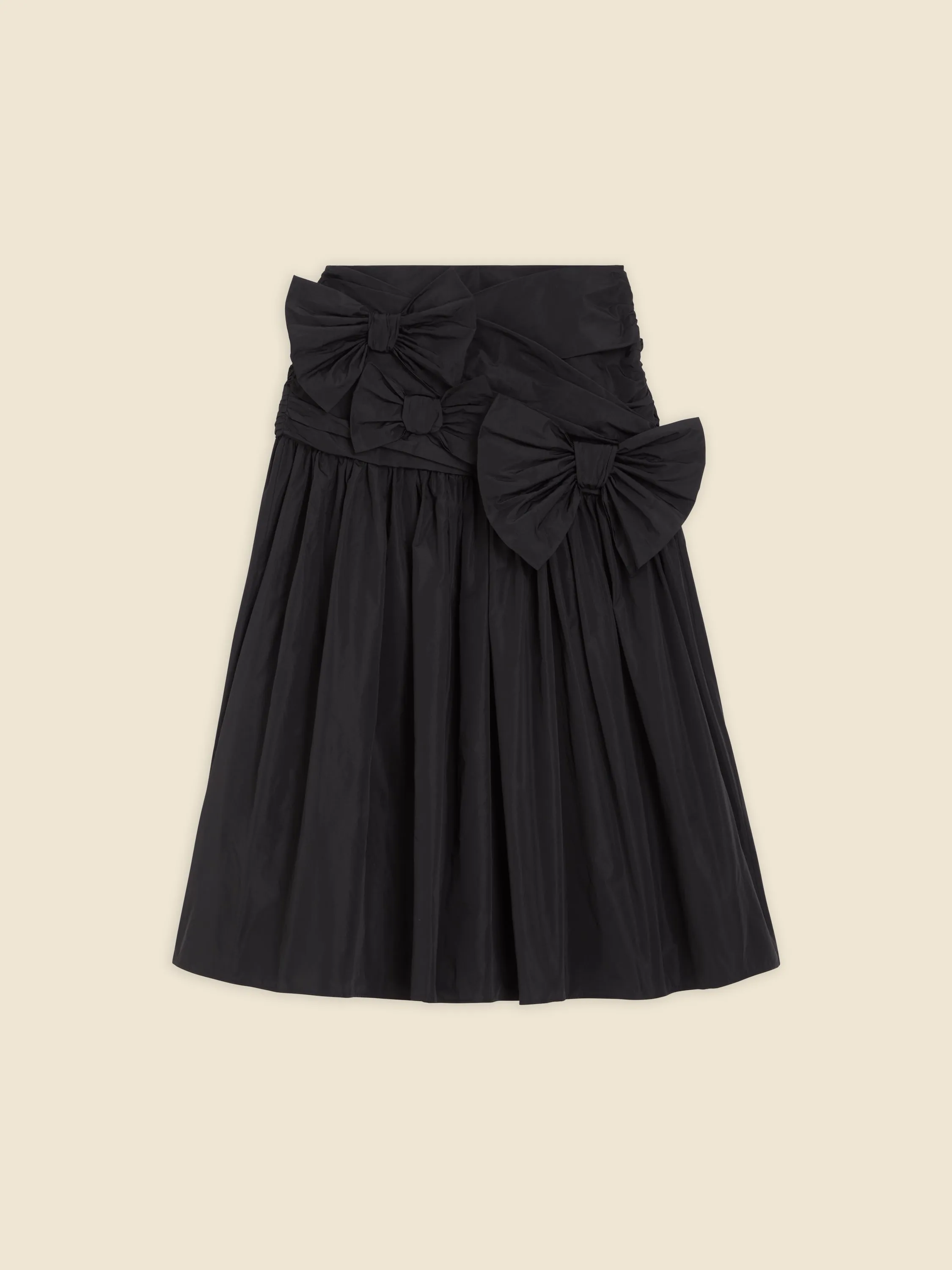 BOW DRAPE SKIRT