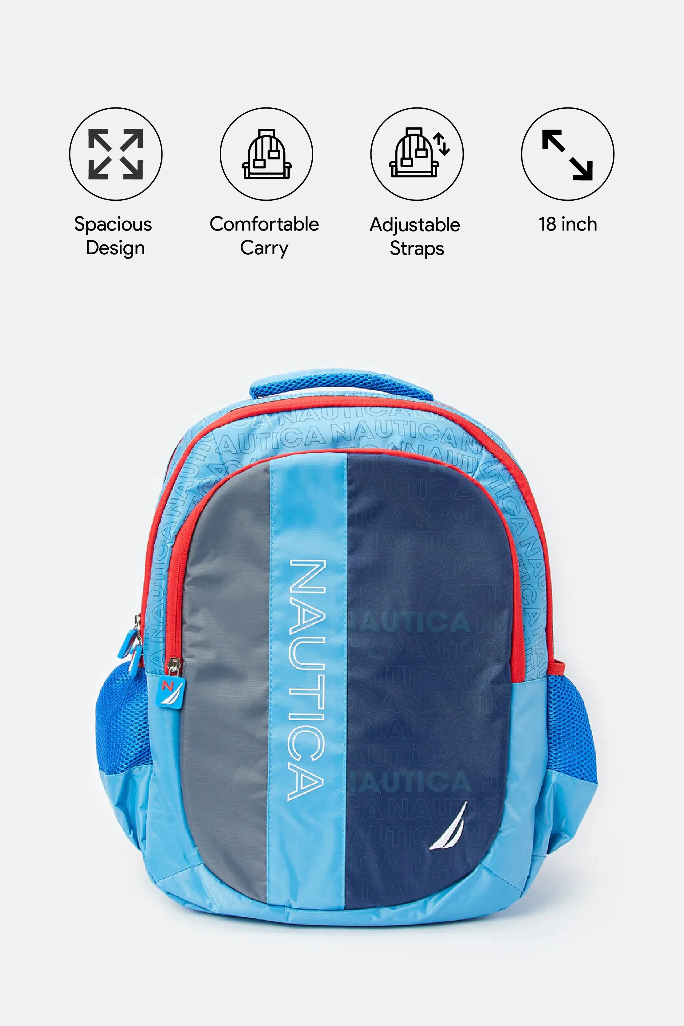 Boys Blue Nautica Backpack (18 Inch)