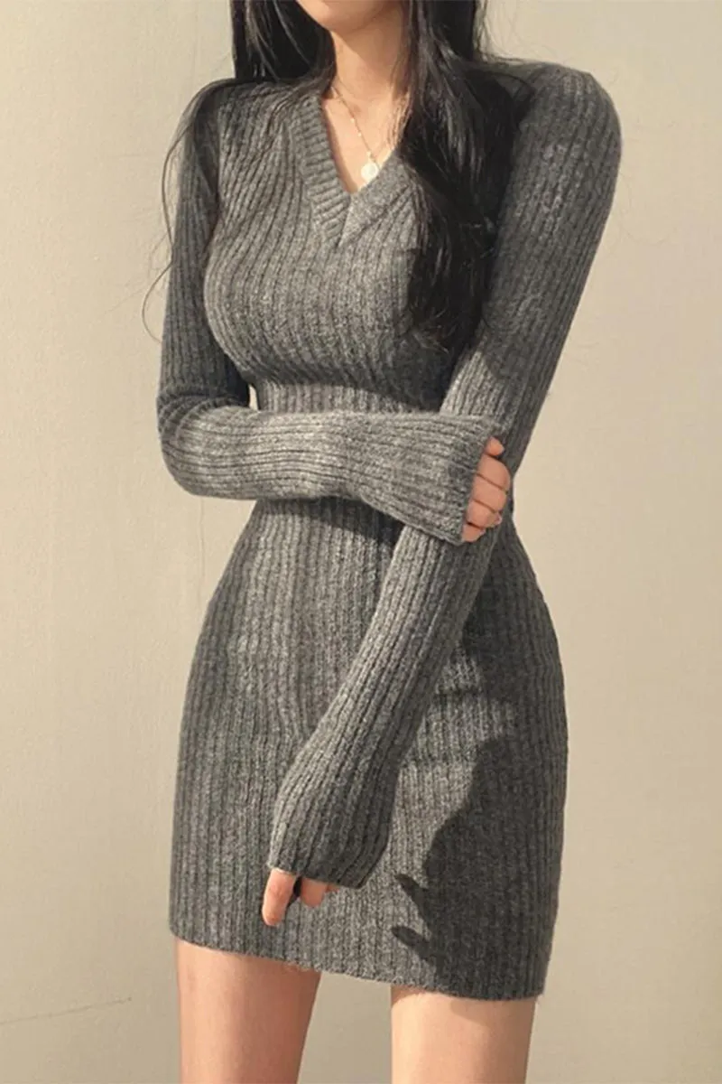 BR3340 Knitted Mini Dress