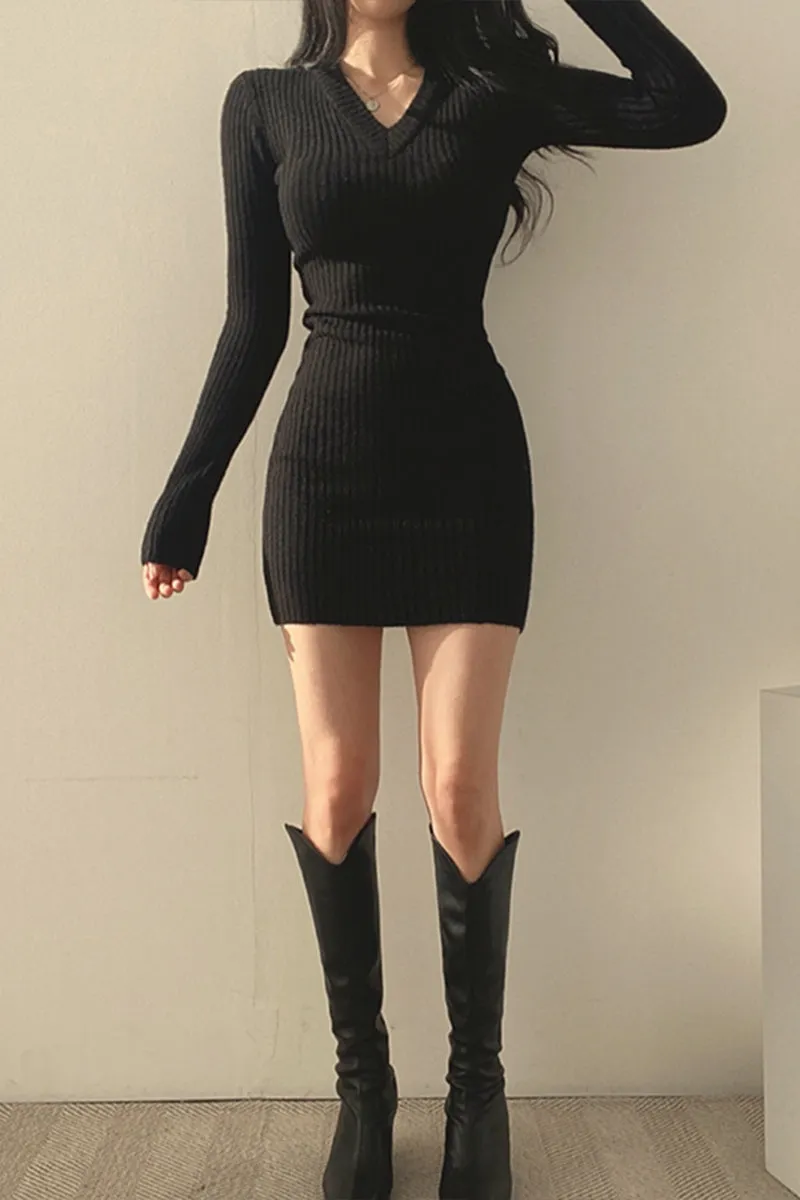 BR3340 Knitted Mini Dress