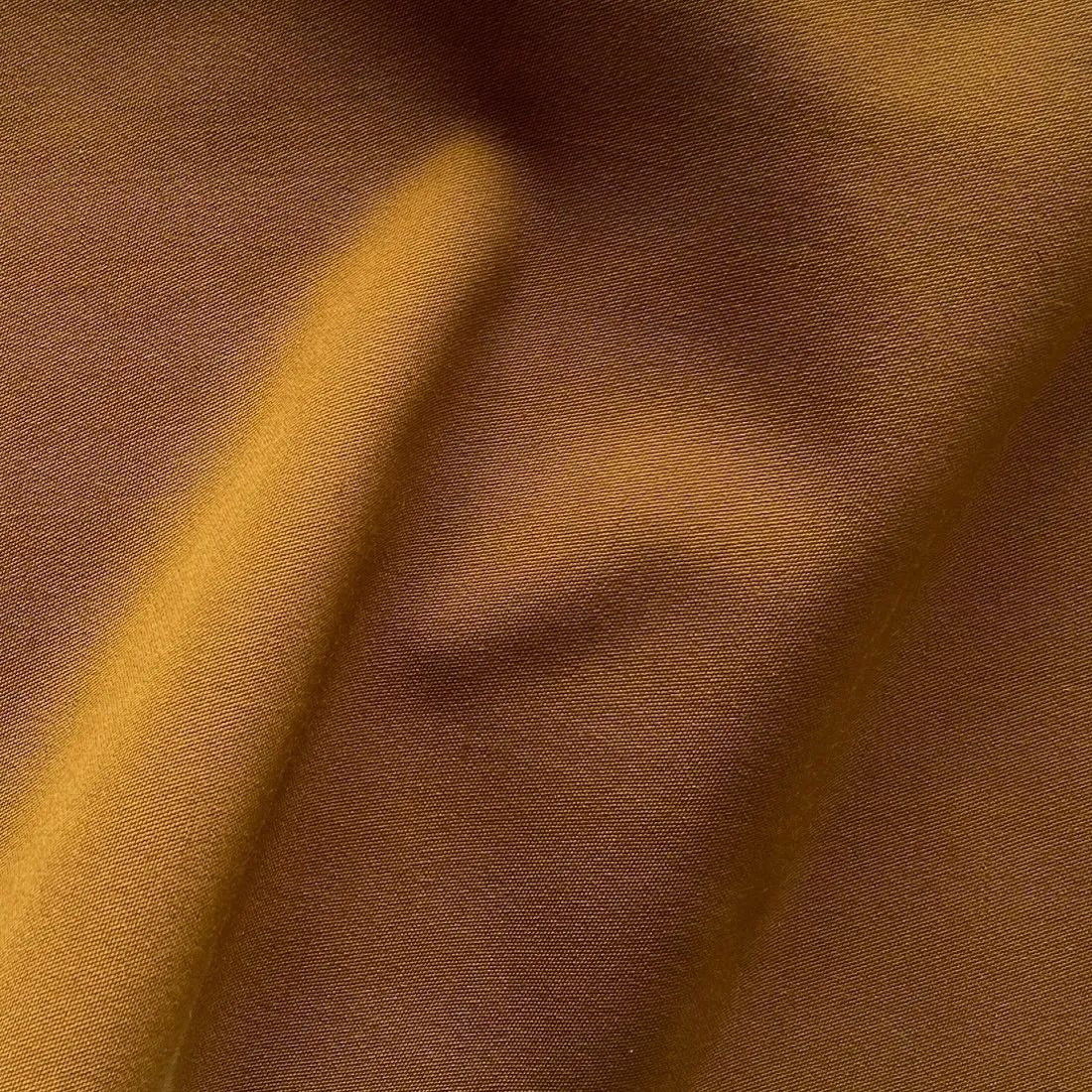 Bronzed Saffron Stretch Wool Blend Twill (Made in Italy)