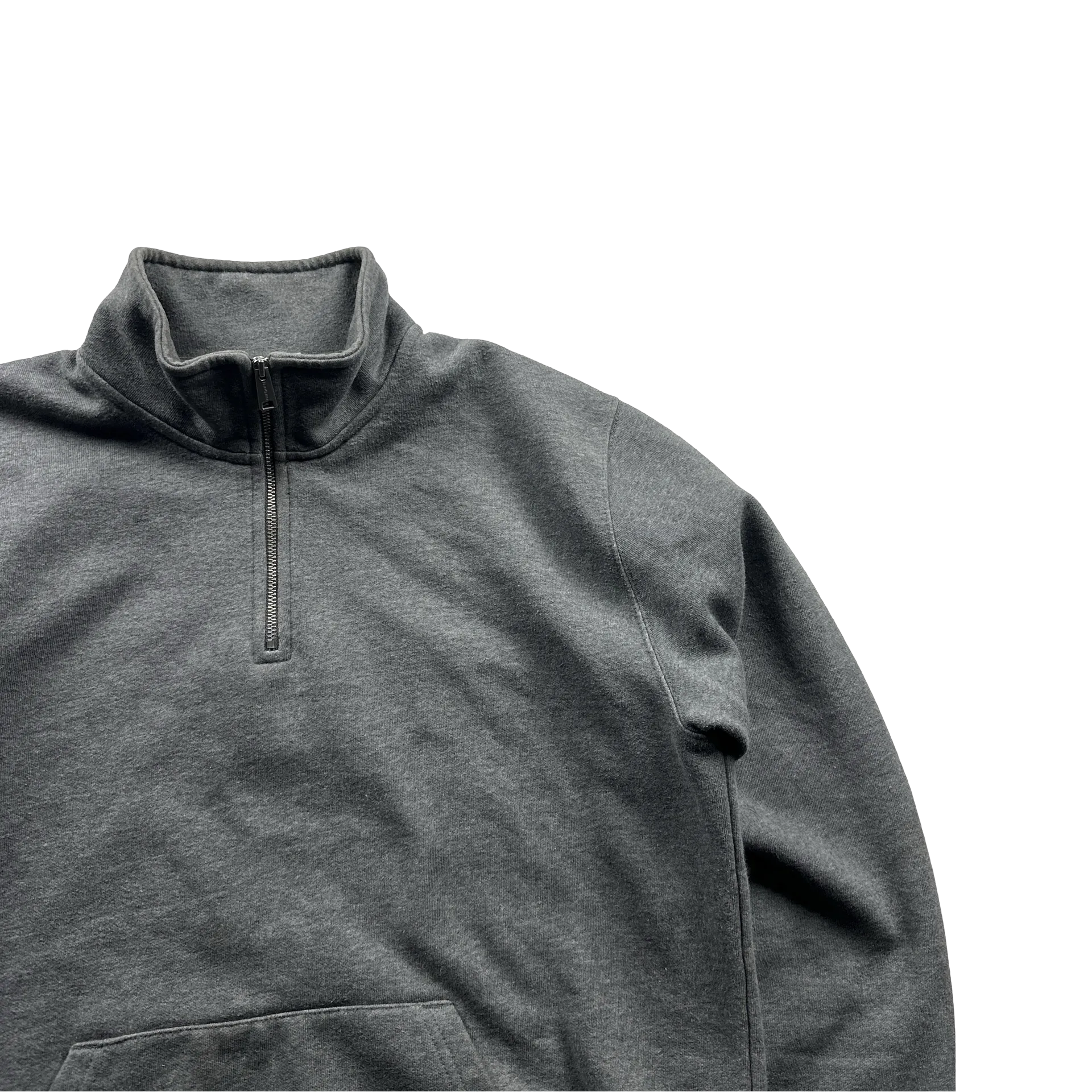 Carhartt Grey Quarter Zip Jumper - Medium