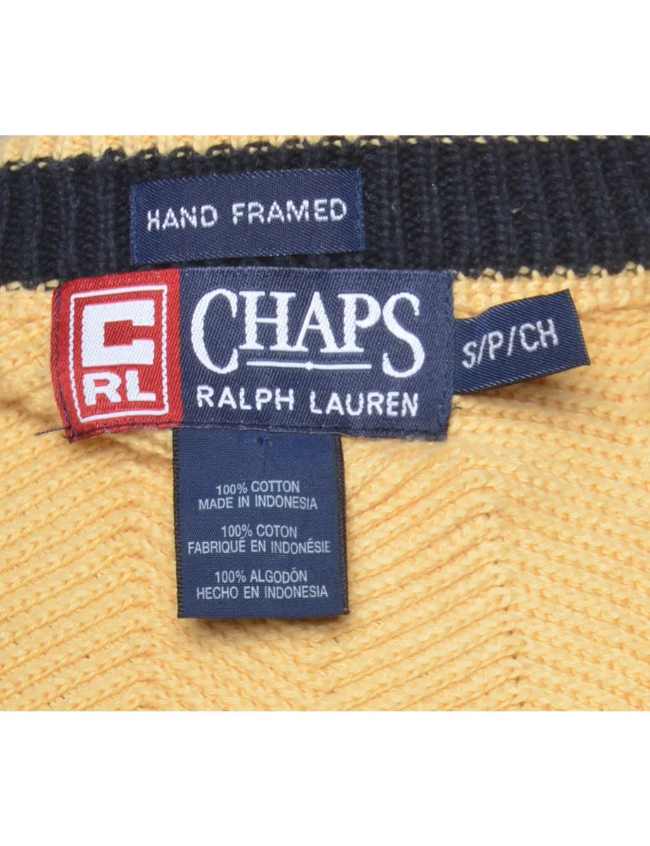 Chaps Pale Yellow Jumper - S