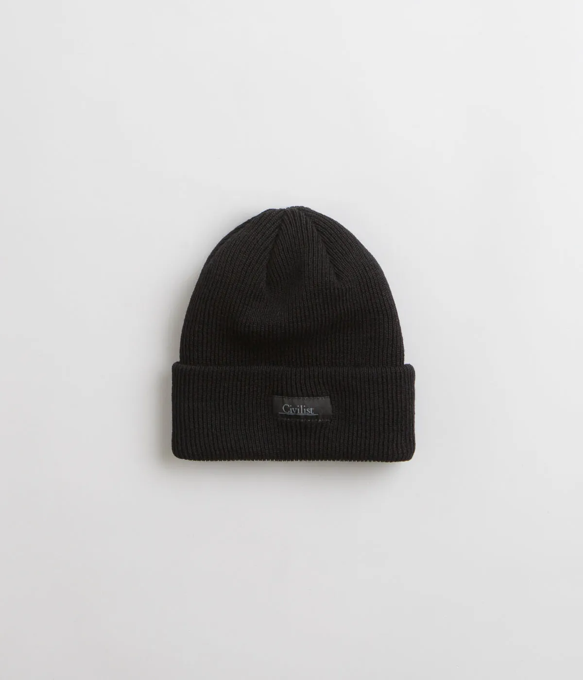 Civilist Schurwolle Beanie - Black