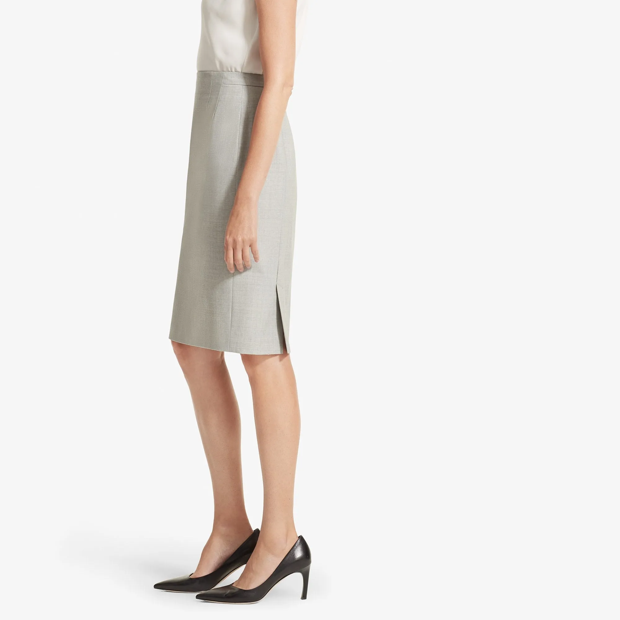 Cobble Hill Skirt - Tropical Wool :: Light Gray