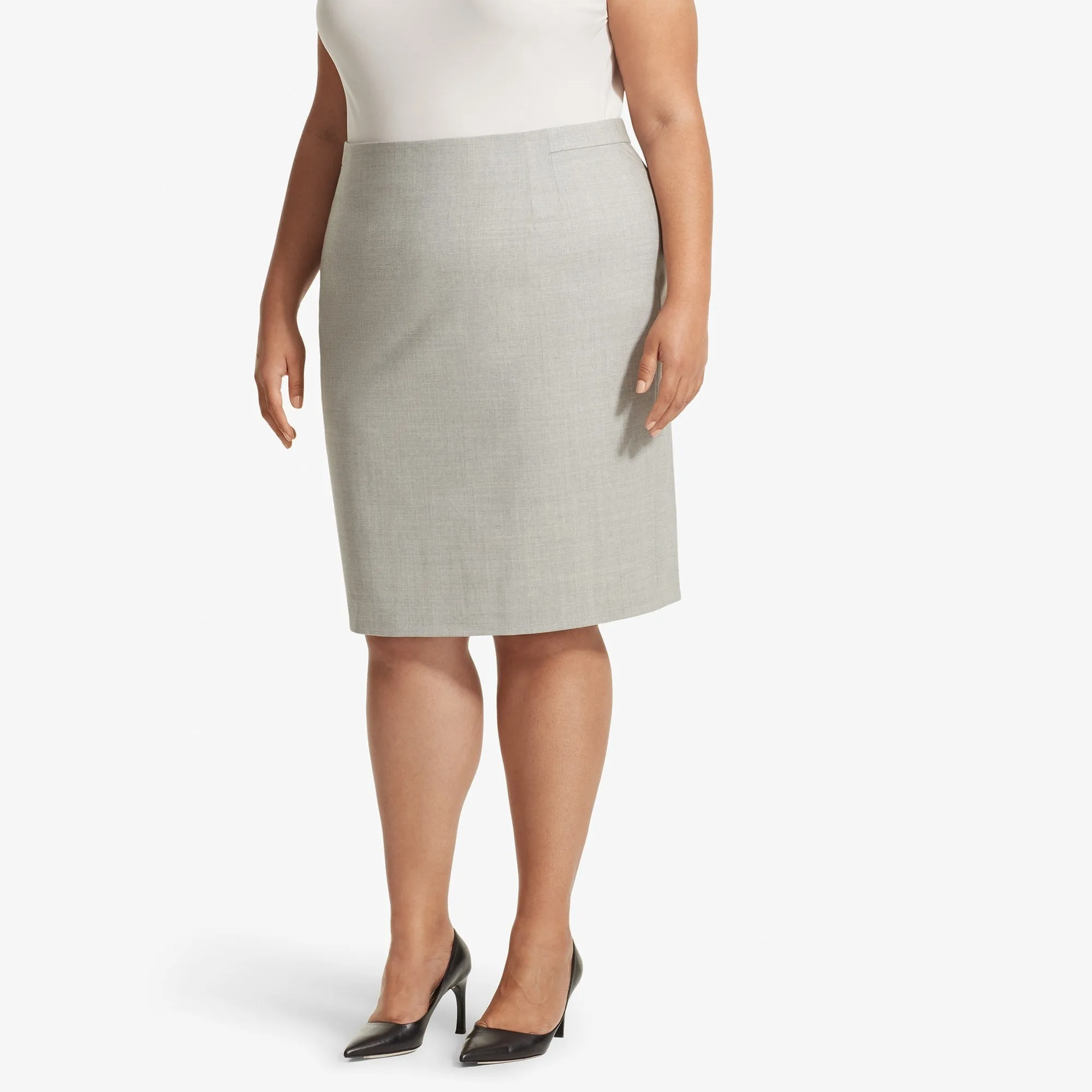 Cobble Hill Skirt - Tropical Wool :: Light Gray