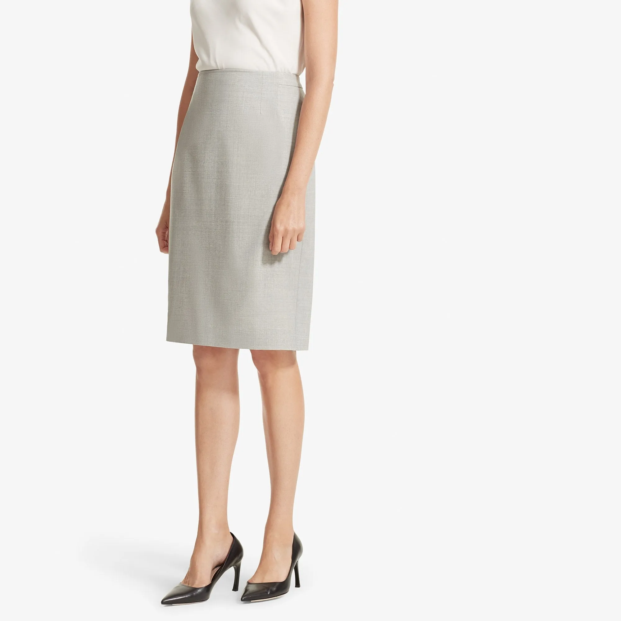 Cobble Hill Skirt - Tropical Wool :: Light Gray