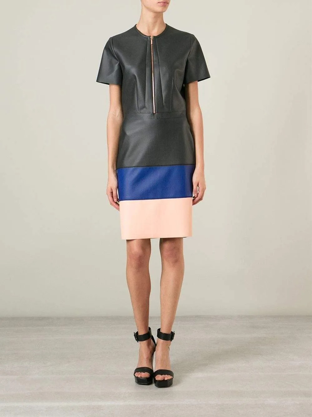 Color Block Pencil Skirt