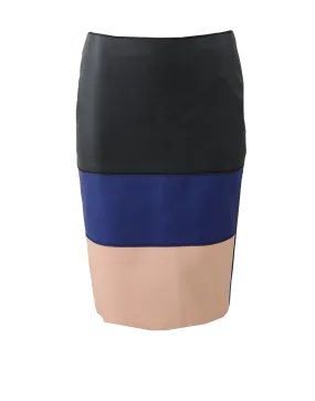 Color Block Pencil Skirt