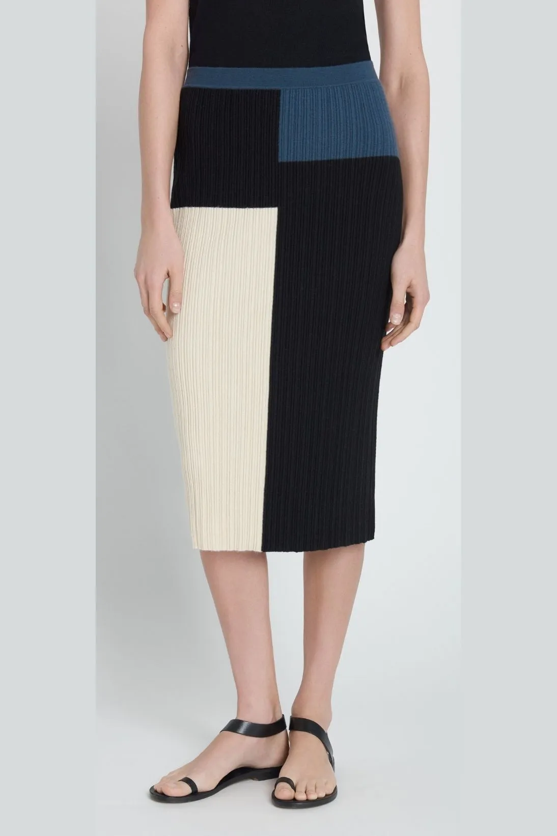 COLOR BLOCK SKIRT