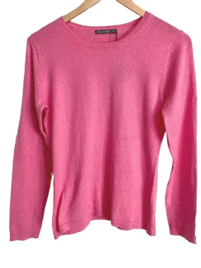 Cool Summer Pink Cotton Cashmere Sweater