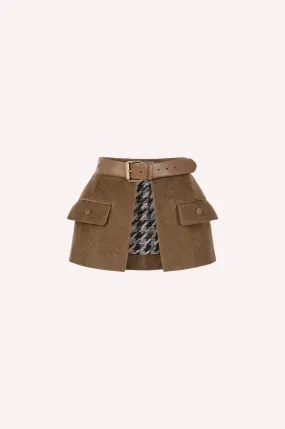 Corduroy Skirt Belt