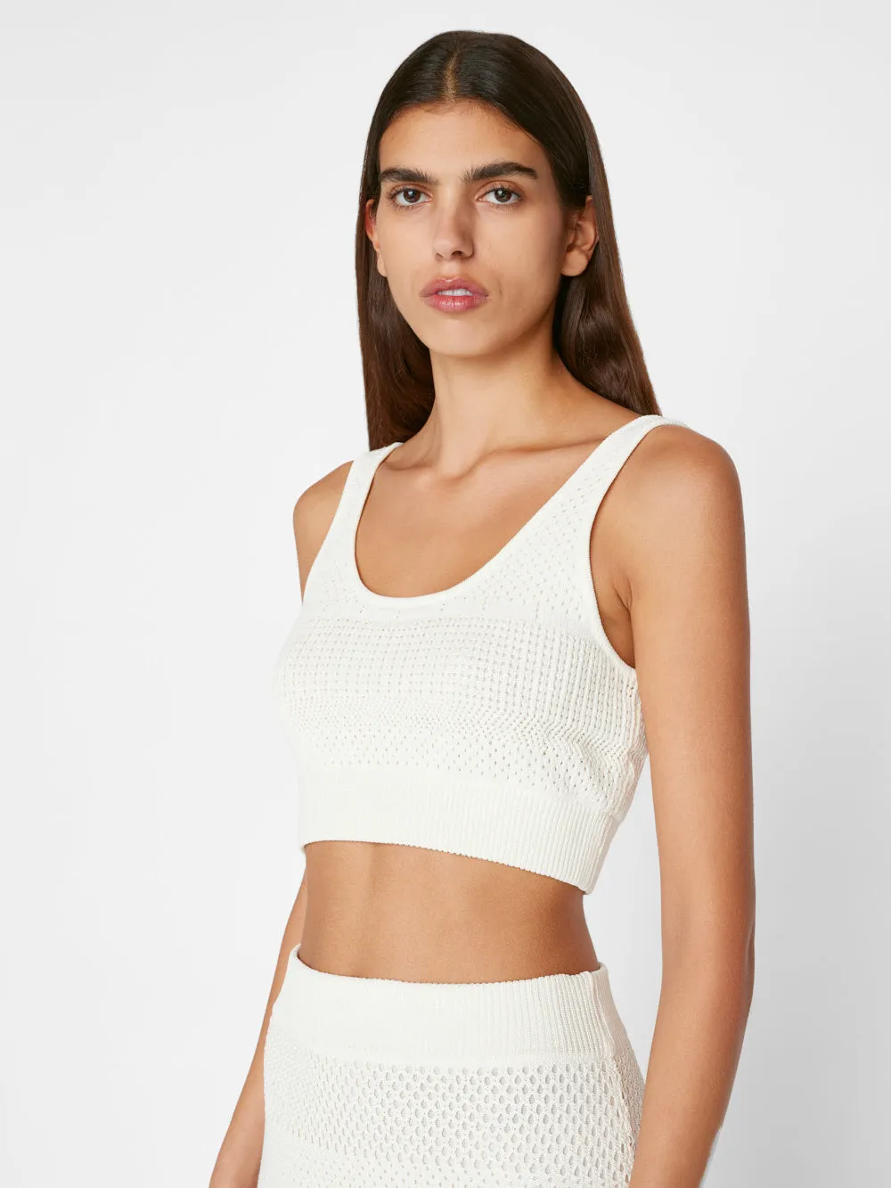 Crochet Bra Top -- Off White