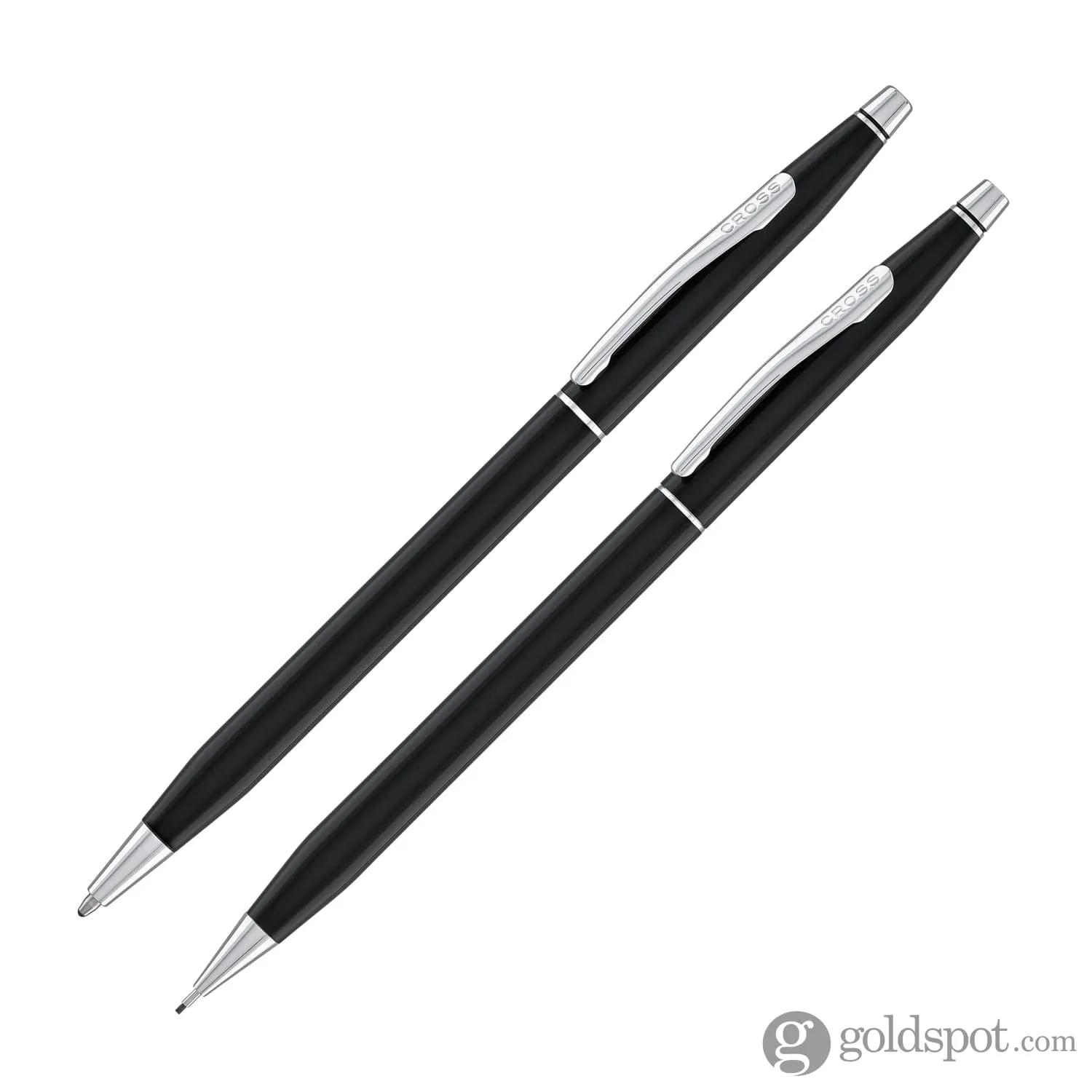 Cross Classic Century Ballpoint Pen & 0.7mm Mechanical Pencil in Black Lacquer