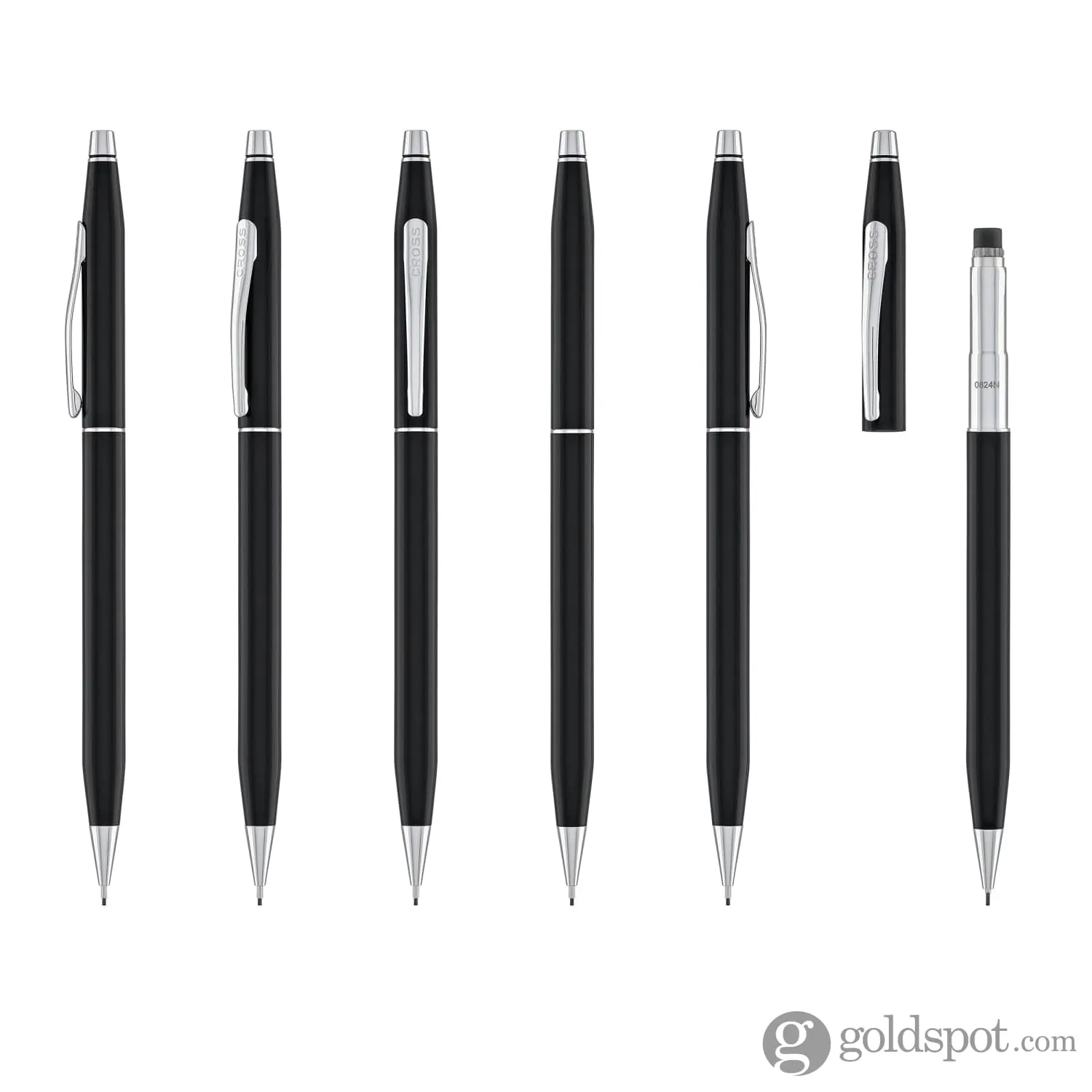 Cross Classic Century Ballpoint Pen & 0.7mm Mechanical Pencil in Black Lacquer