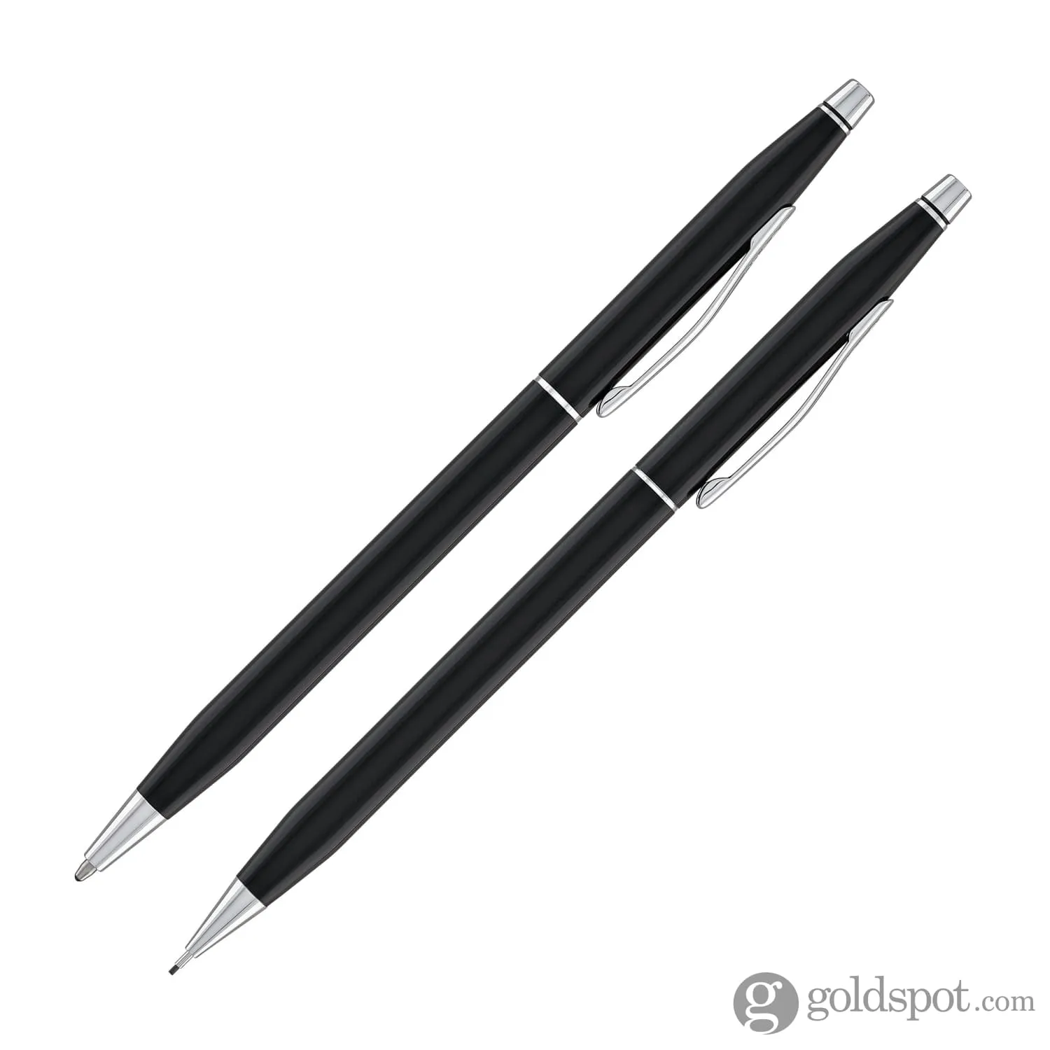 Cross Classic Century Ballpoint Pen & 0.7mm Mechanical Pencil in Black Lacquer