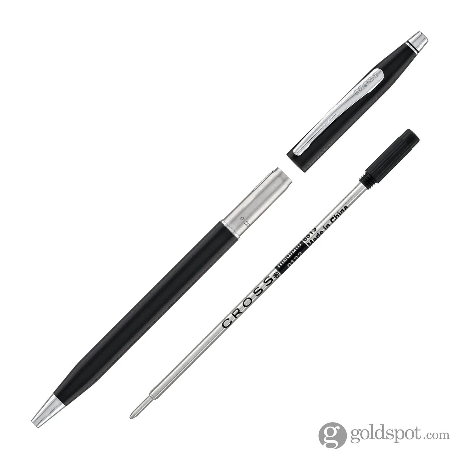 Cross Classic Century Ballpoint Pen & 0.7mm Mechanical Pencil in Black Lacquer