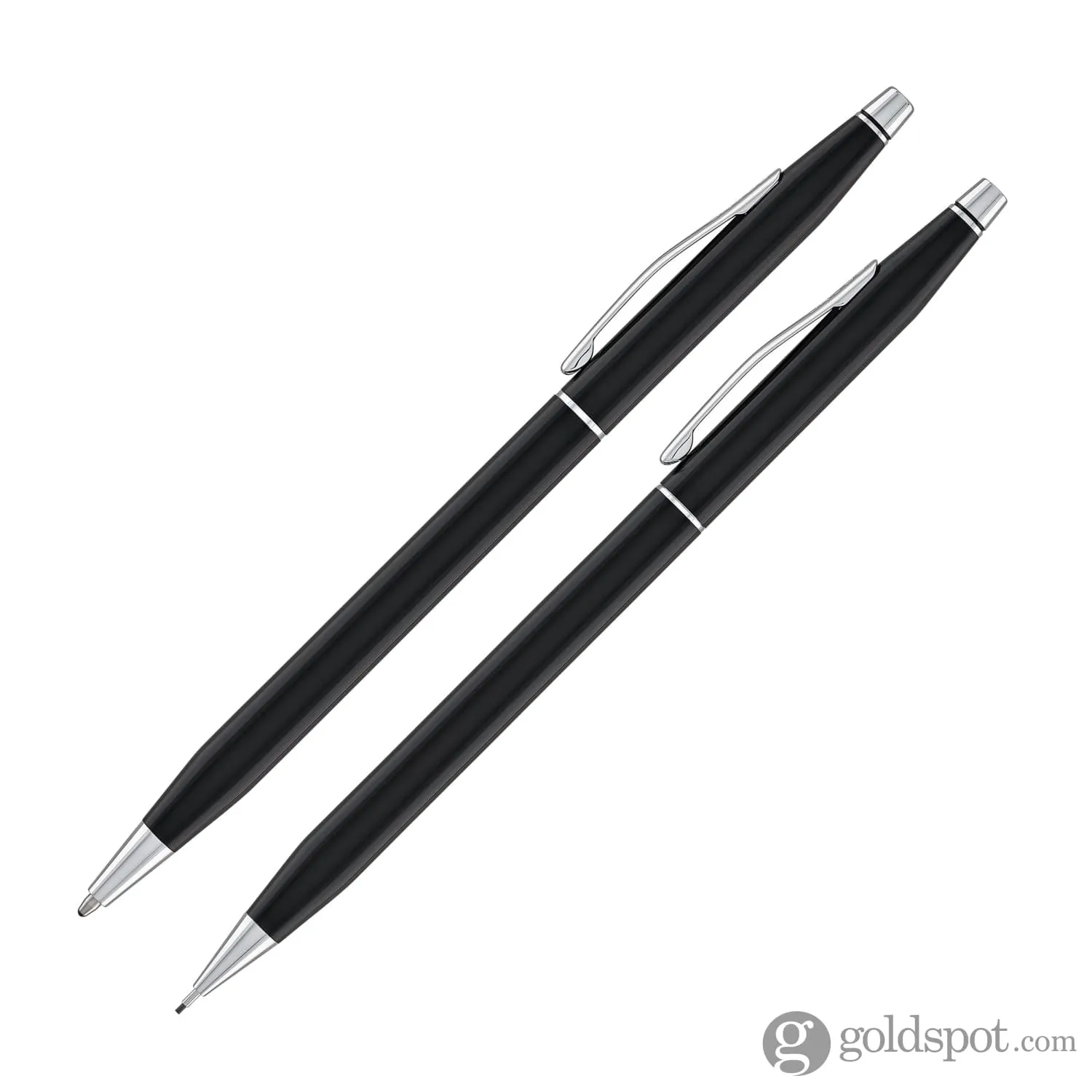 Cross Classic Century Ballpoint Pen & 0.7mm Mechanical Pencil in Black Lacquer