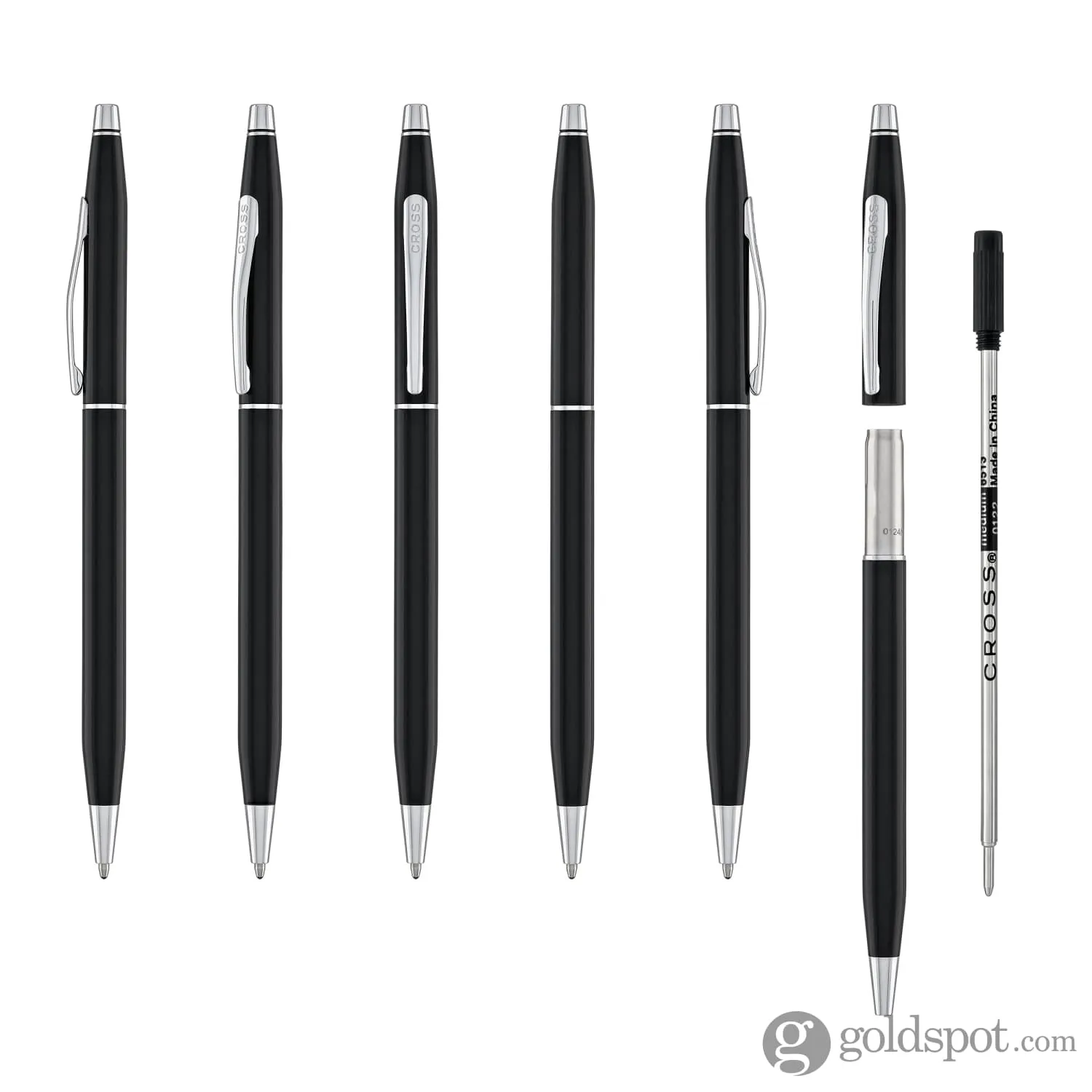 Cross Classic Century Ballpoint Pen & 0.7mm Mechanical Pencil in Black Lacquer