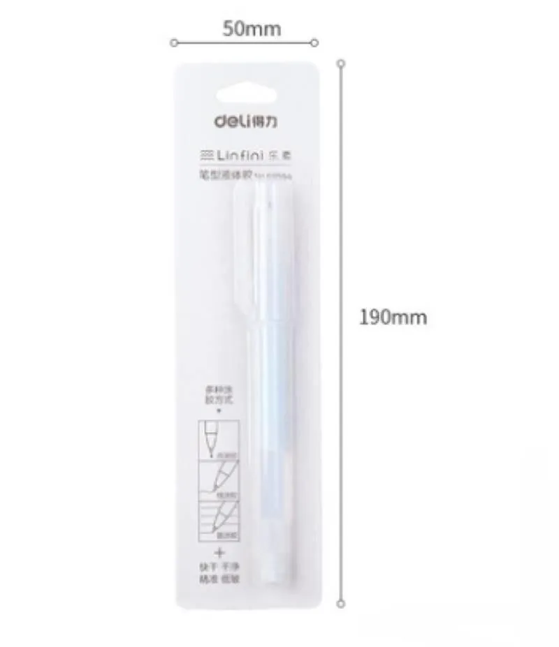 Deli Pen-Shaped Transparent Liquid Glue