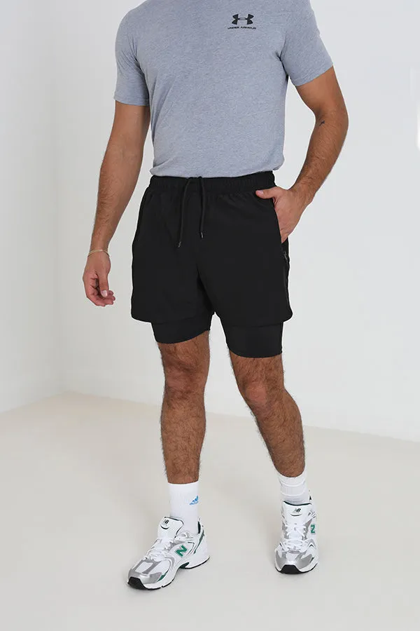 DOUBLE LAYER RUNNER SHORTS