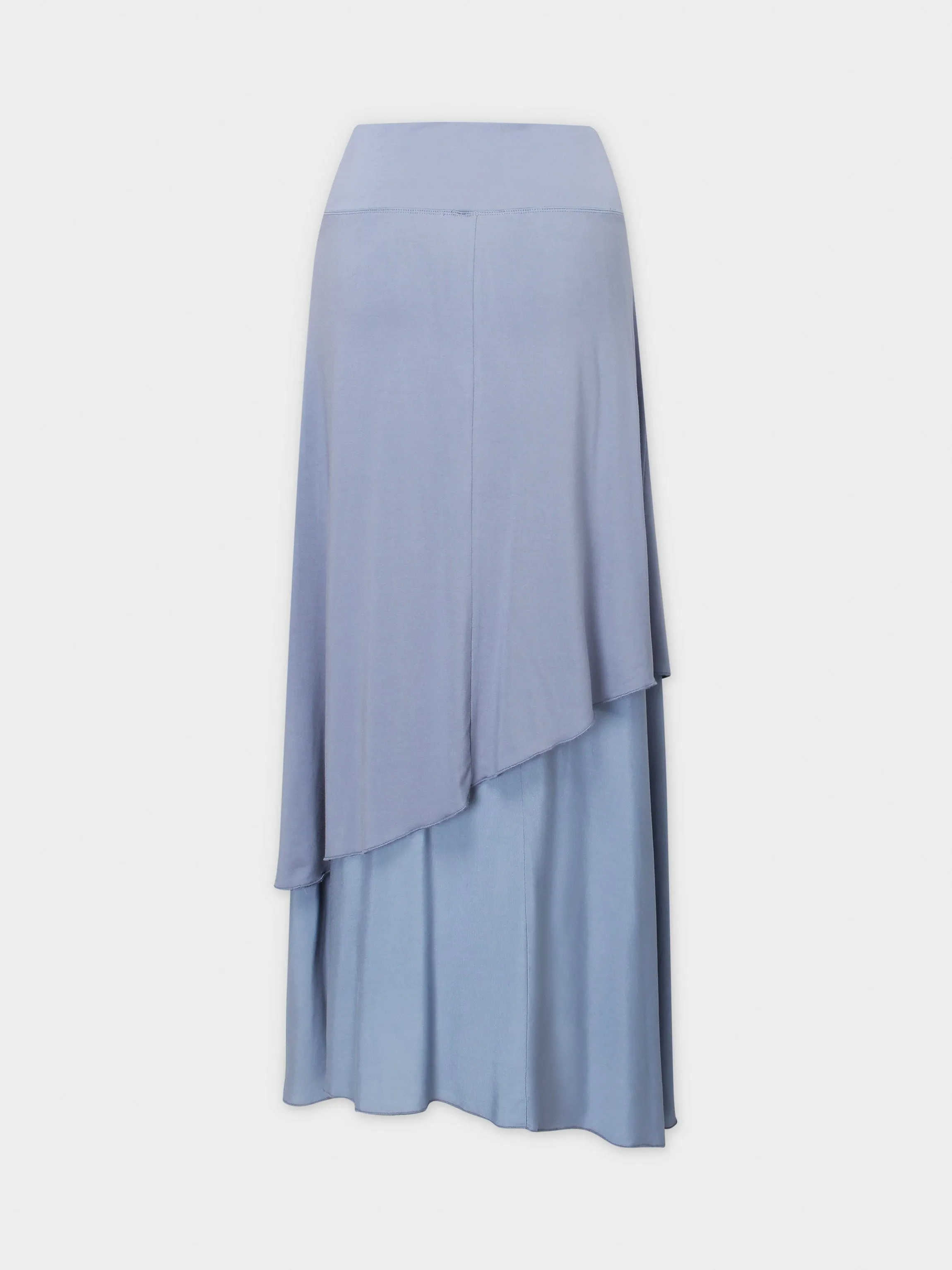 DOUBLE LAYER SKIRT-BLUE