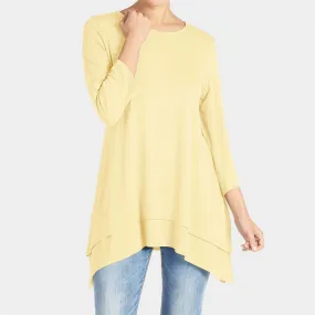 Double Layer Tunic - Mustard - Final Sale