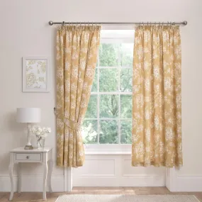 Dreams & Drapes Mishka Pencil Pleat Curtains  - Gold