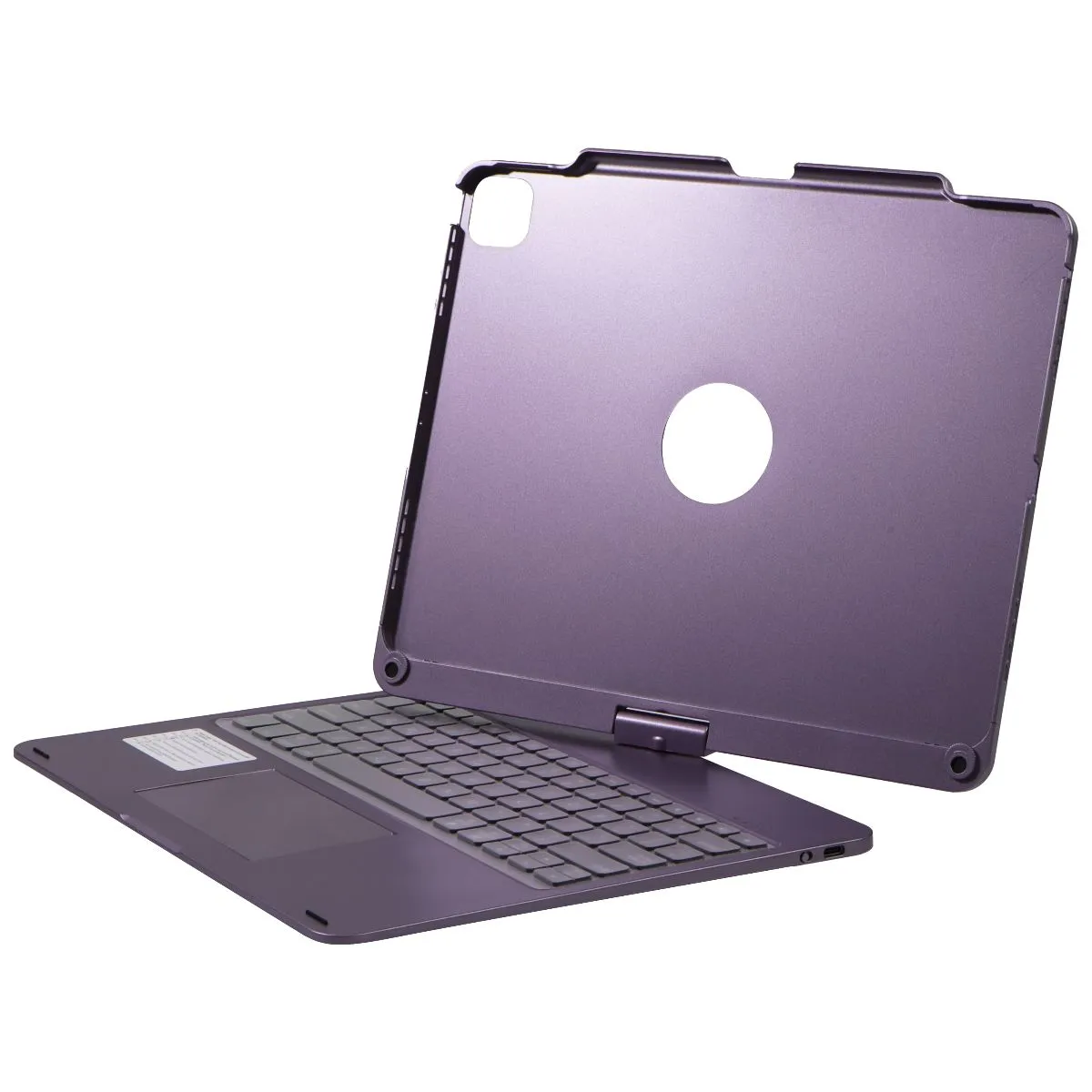 edaiser Swivel Keyboard Case for Apple iPad Pro (12.9-inch) - Metallic Purple