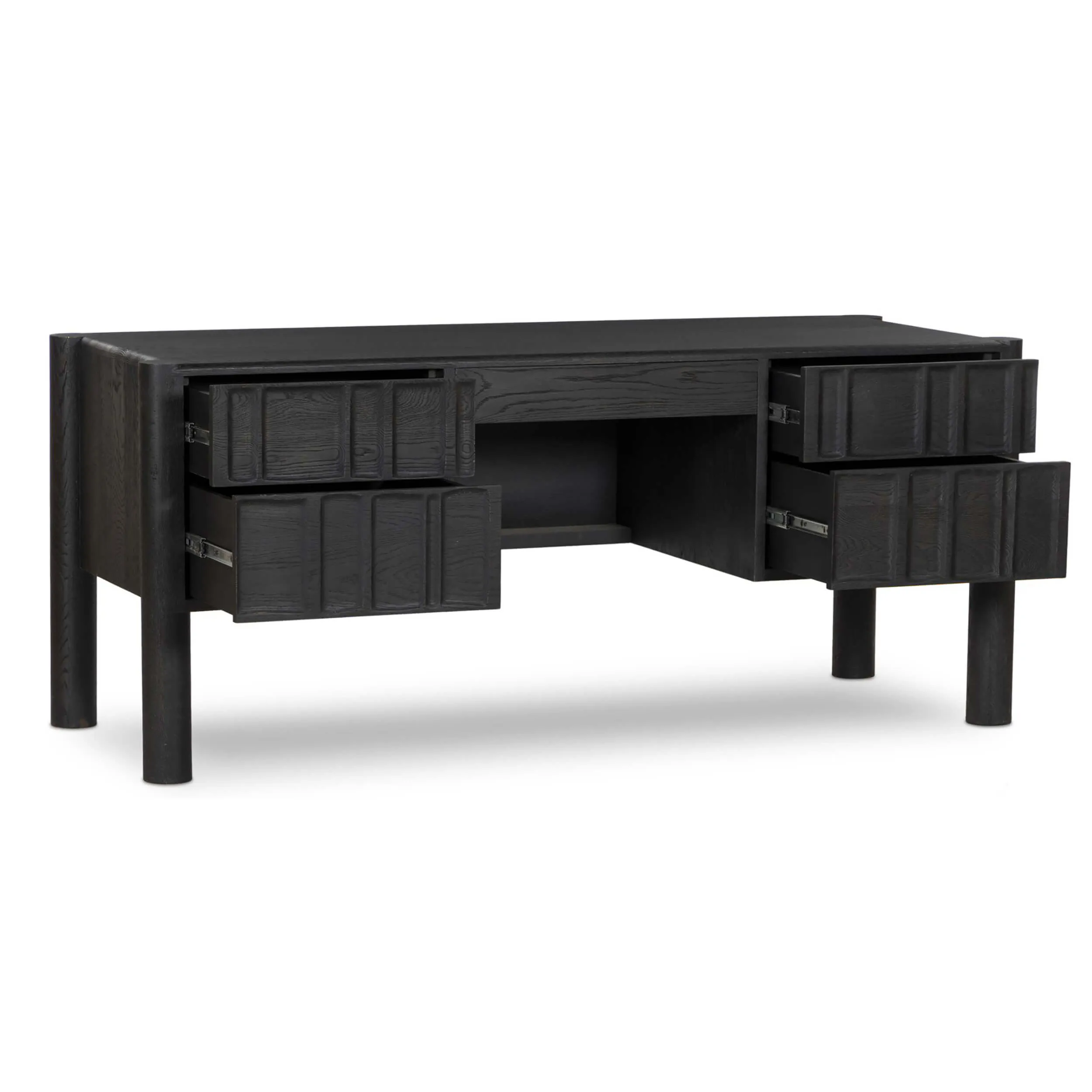 Ezri Desk, Carved Black