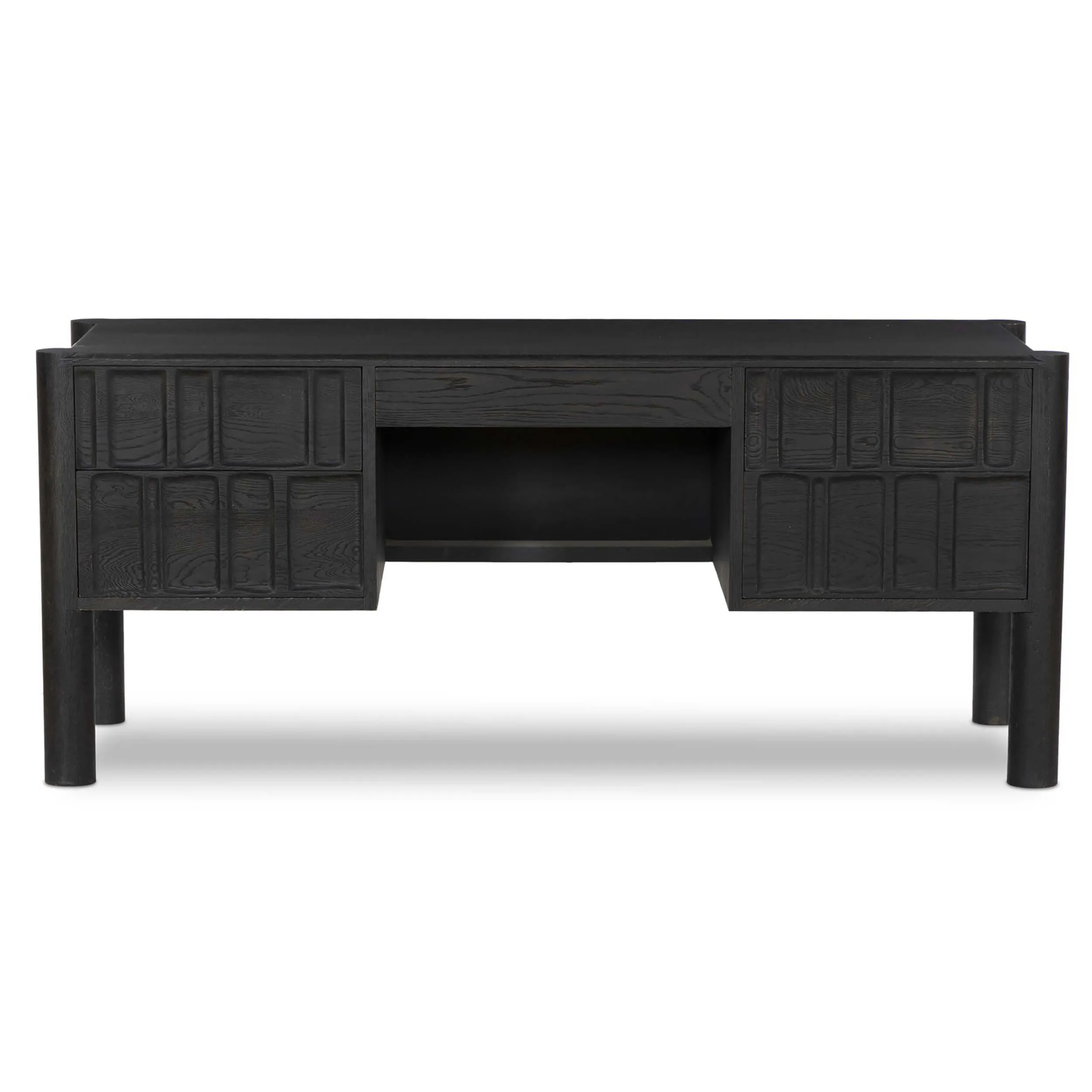 Ezri Desk, Carved Black