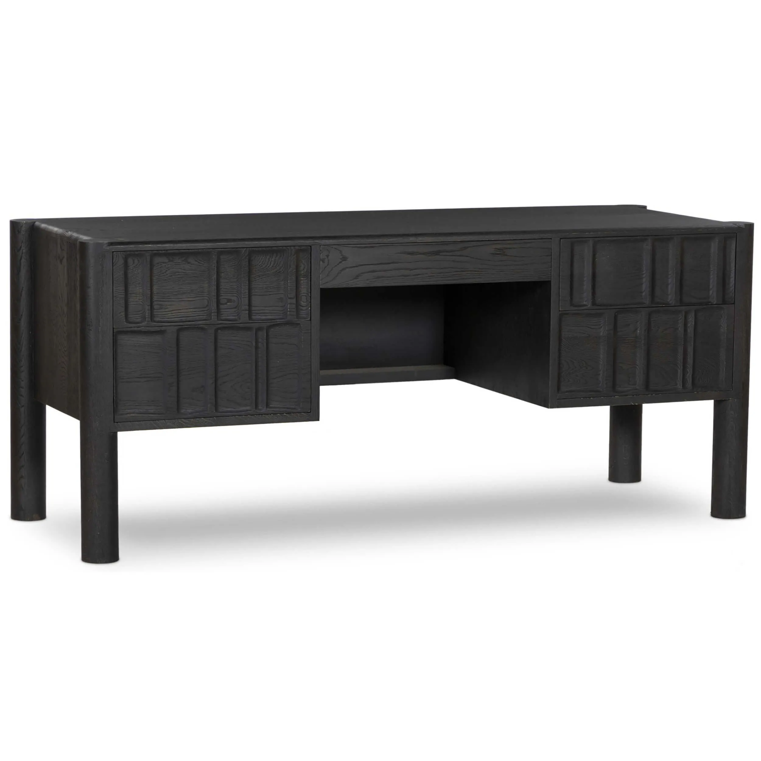 Ezri Desk, Carved Black