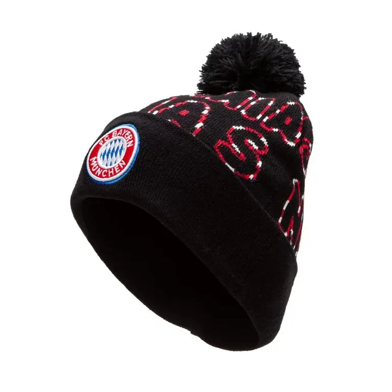 Fan Ink FC Bayern Munich Futura Knit Beanie BAY-2034-5483 BLACK/RED/WHITE