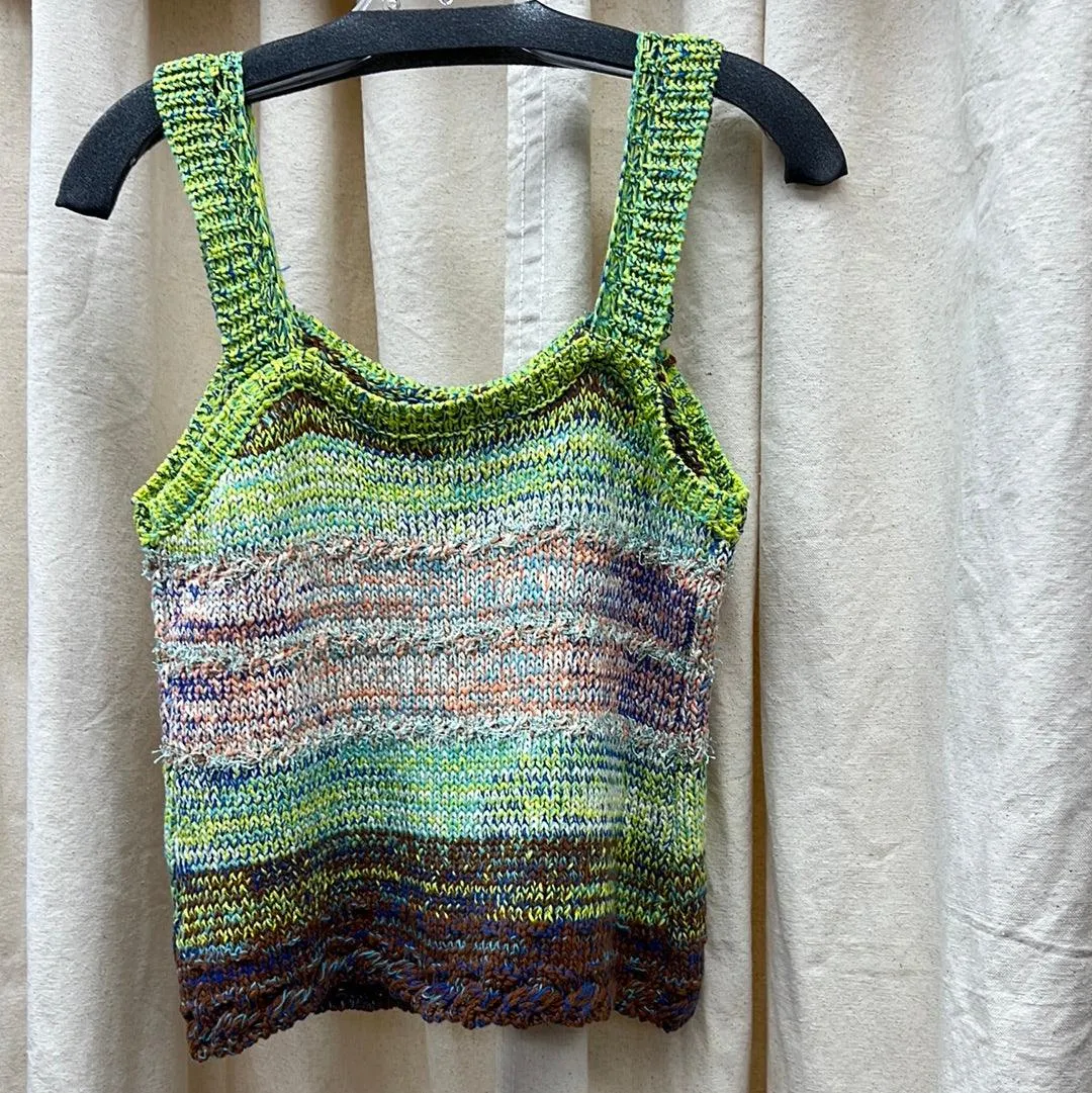 FATE Knit tank in novelty yarns FW8009