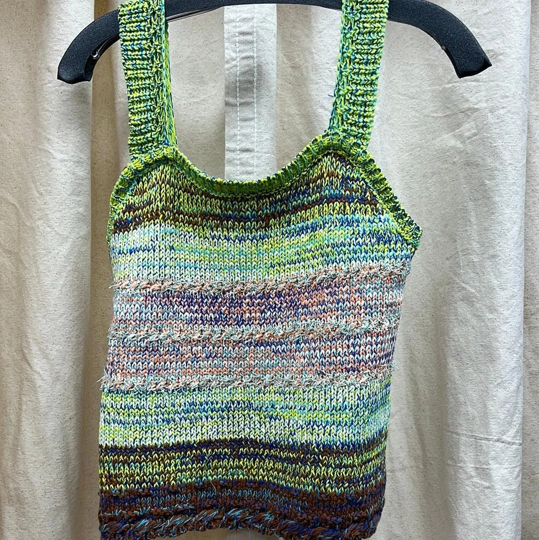 FATE Knit tank in novelty yarns FW8009