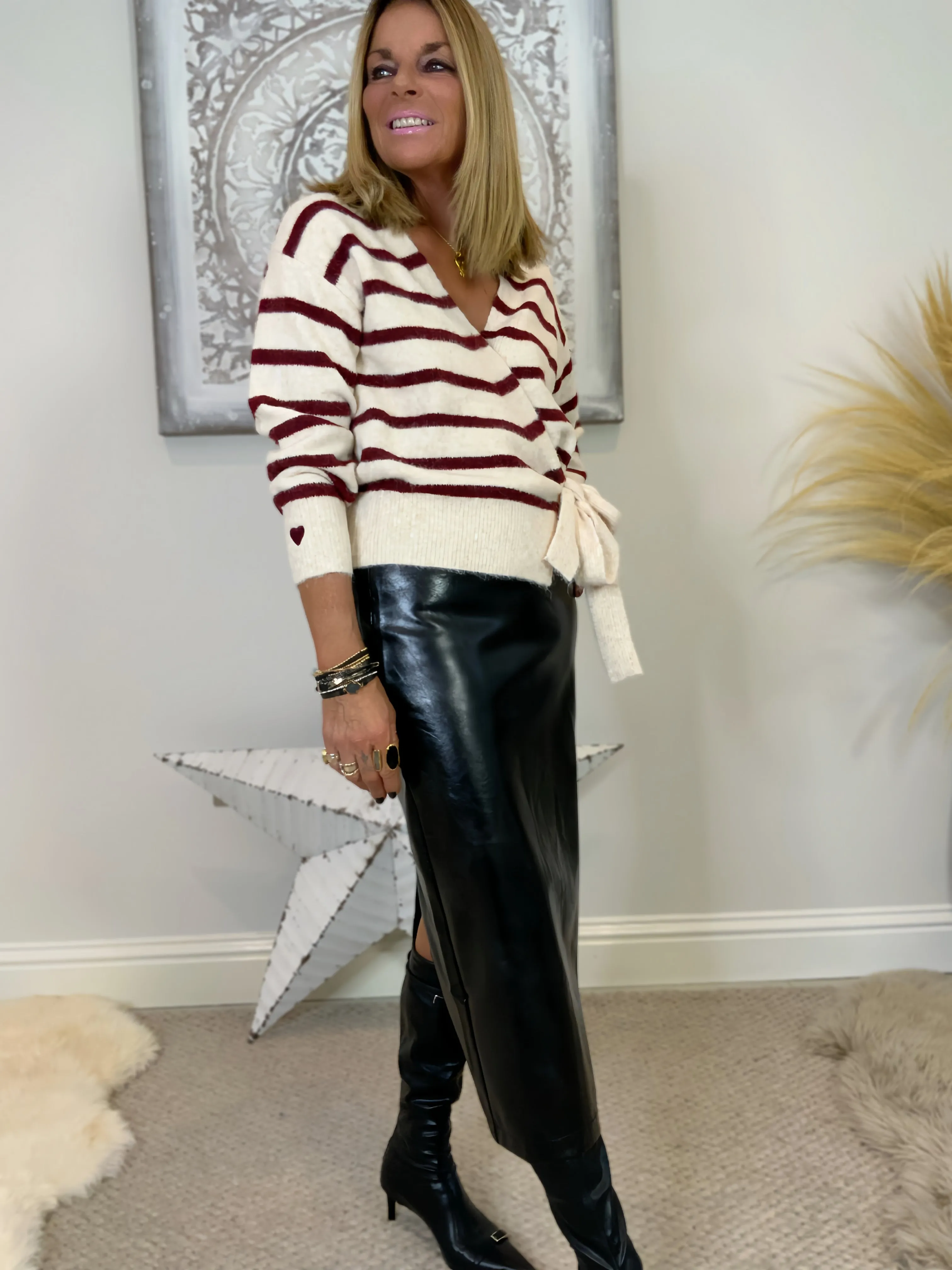 Faux Leather Pencil Skirt