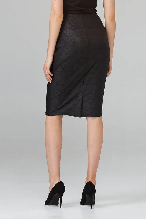 Faux-Suede Pencil Skirt