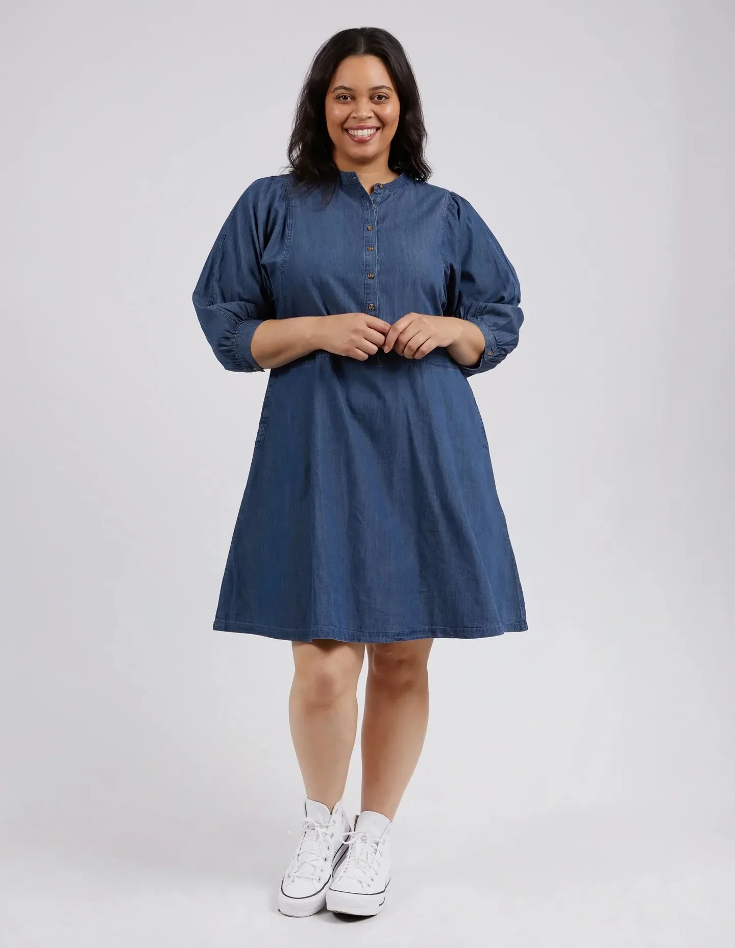 Filippa Dress Mid Blue Wash